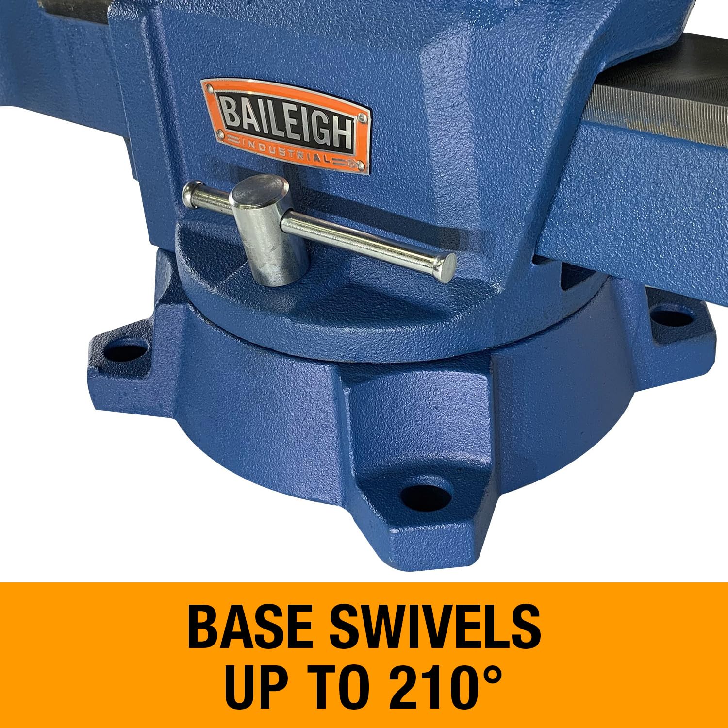Baileigh Bench Industrial Vise, 4-1/2" Jaw Width, 5" Max Opening (BV-4I)
