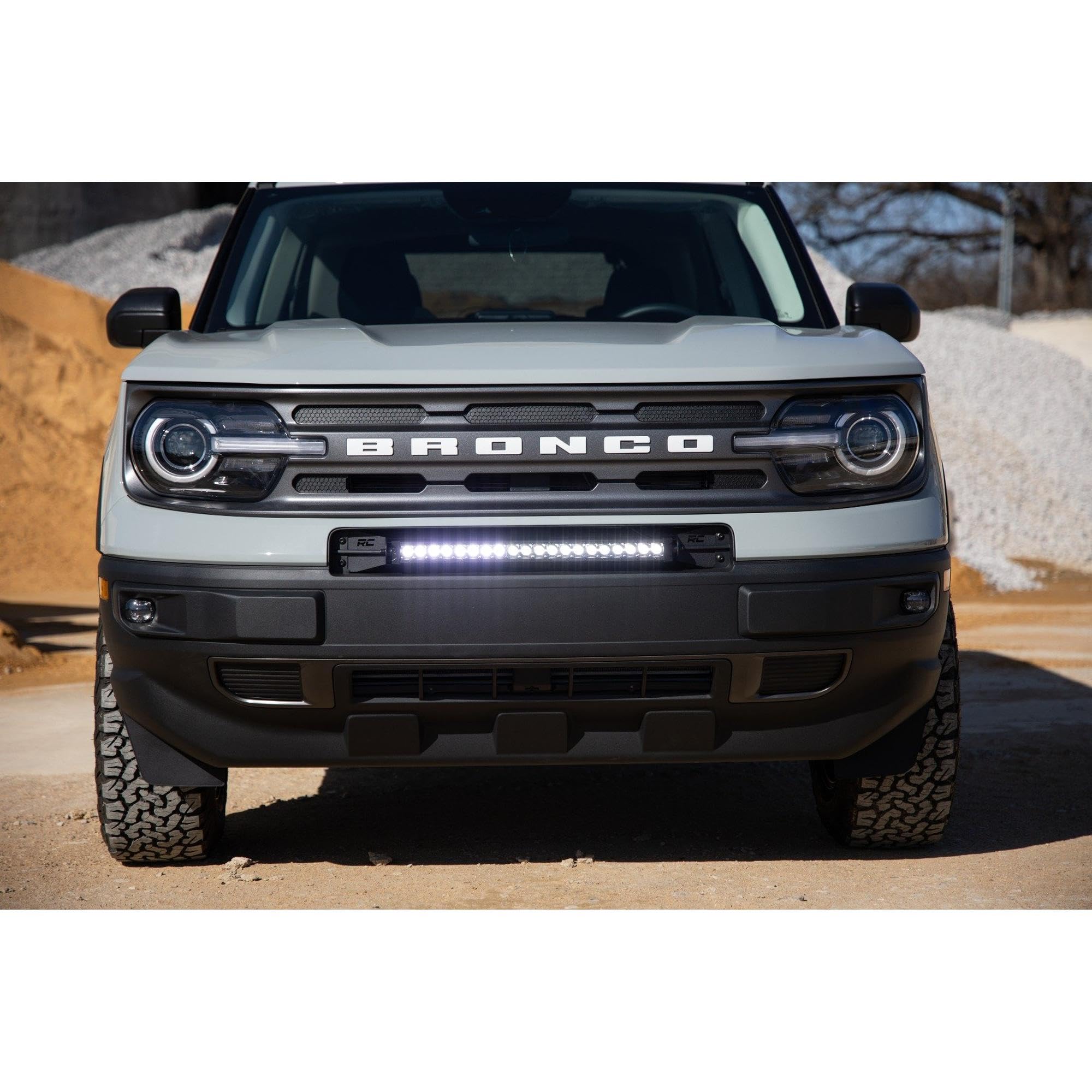 20" Rough Country LED Light Bar Kit for Ford Bronco Sport (2021–2024) - Bumper Mount, 105W Spectrum Series, 9,450 Lumens, Combo Spot & Flood Beam