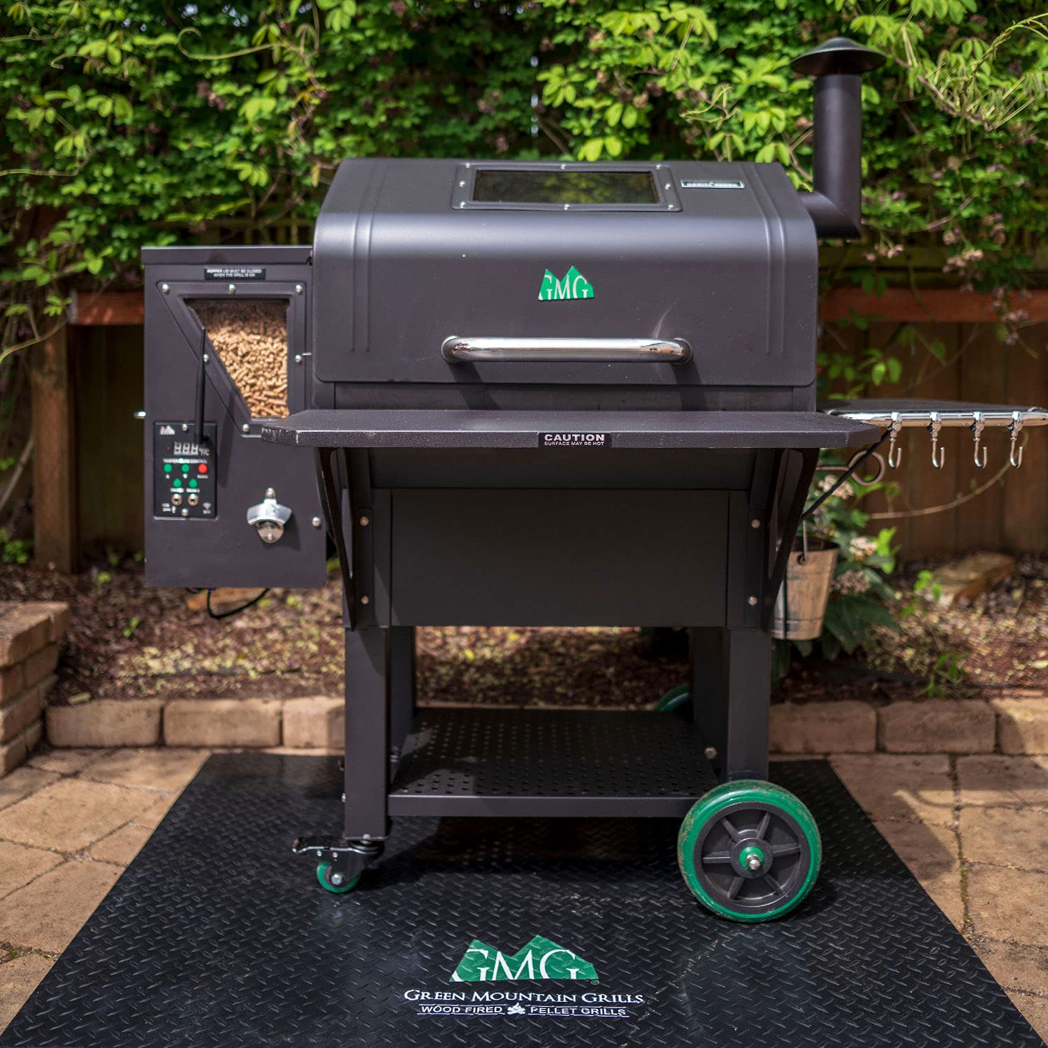 GMG BBQ Grill Smoker Green Mountain Grills Ultra-Durable Premium Floor Mat Deck Protector - GMG-4111
