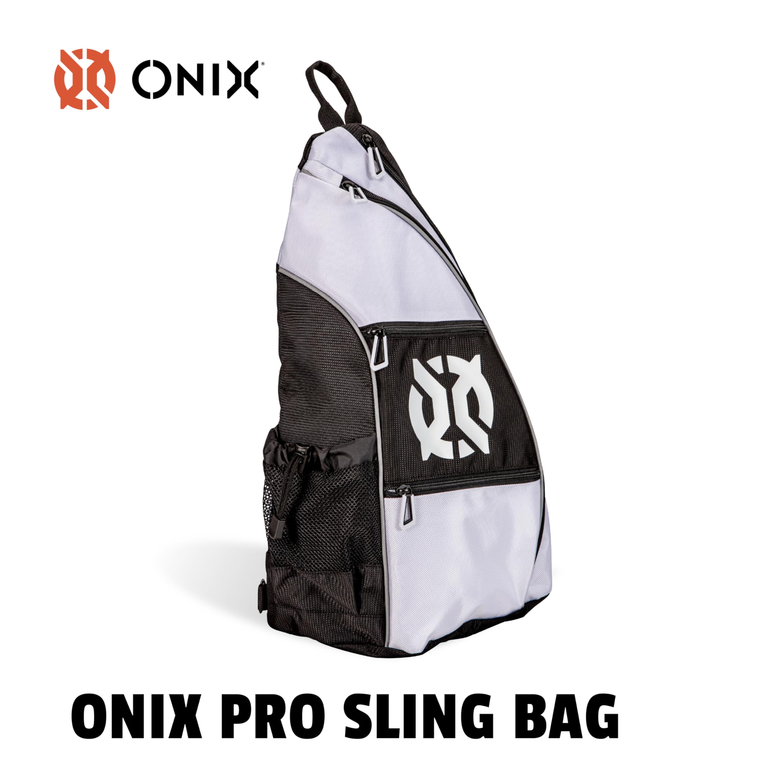 Pickleball ONIX Pro Team Sling Bag — White/Black
