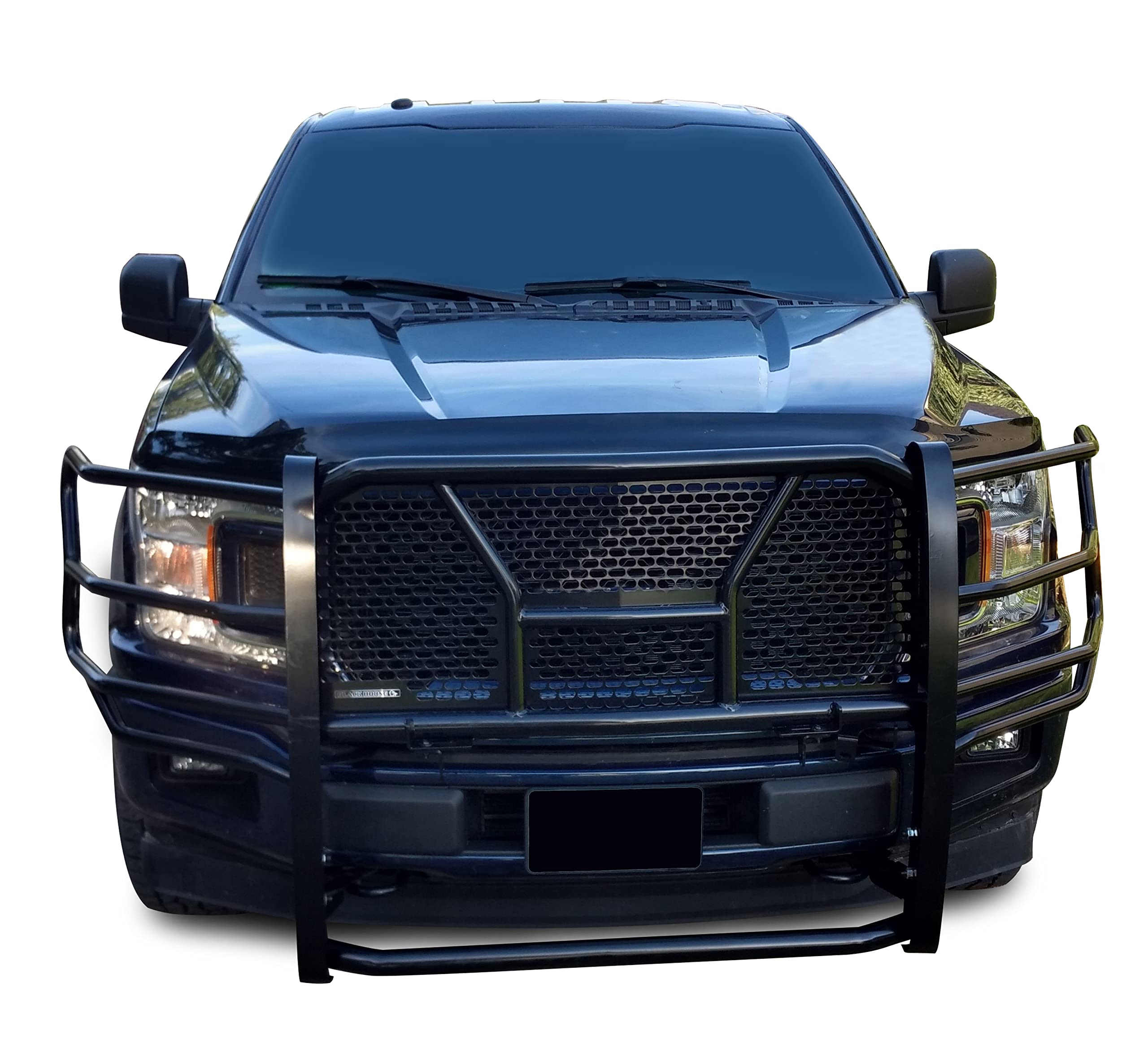 Heavy Duty Black Horse Rugged Grille Brush Bumper Guard Modular Black Compatible with 2015-2020 Ford F-150-RU-FOF115-B