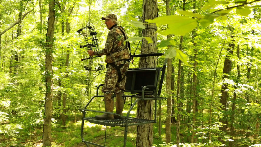 Assassin Ol'Man TREESTANDS 18’ Dual Ladder Stand with Millennium Style ComfortMax Seat