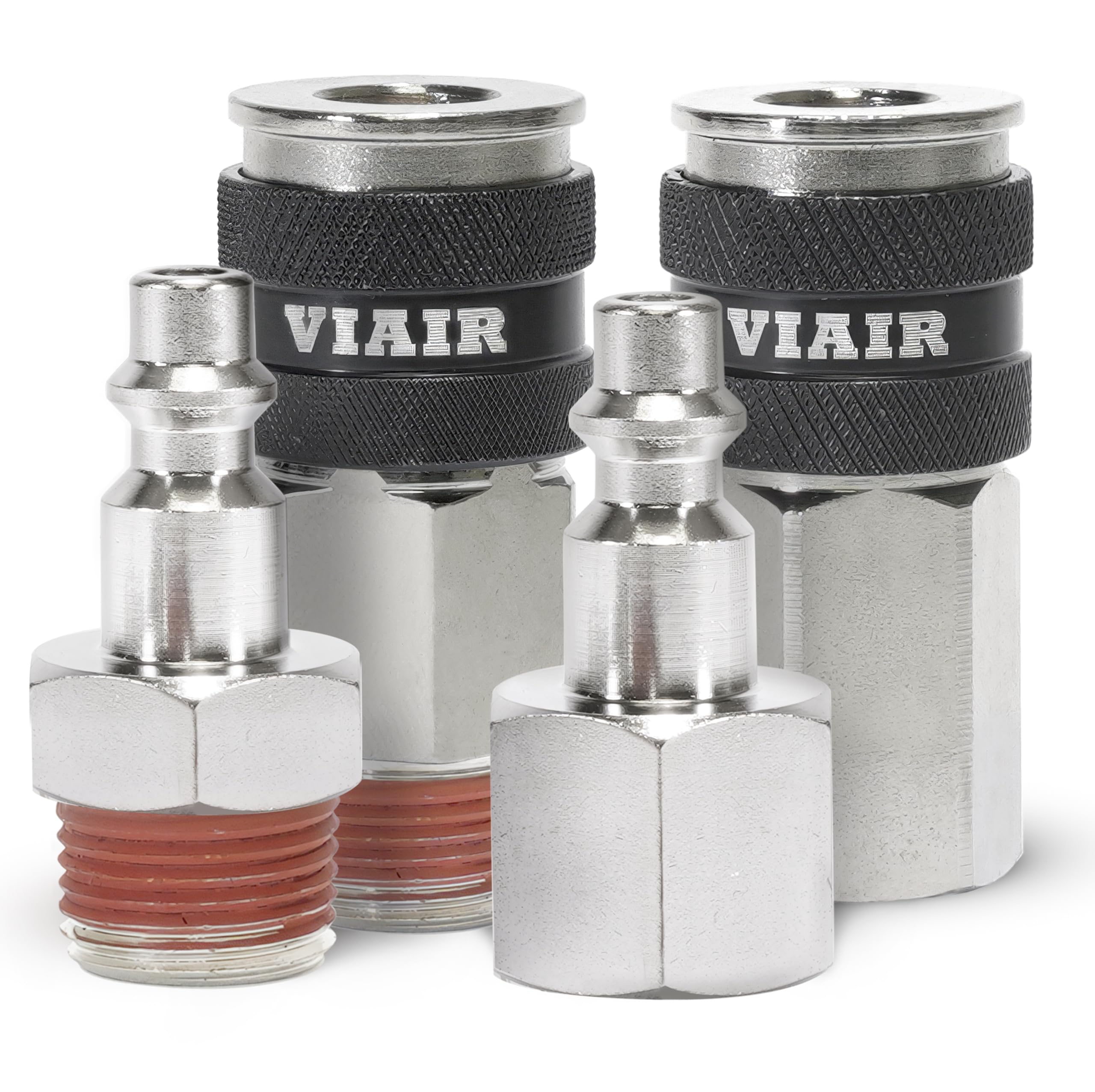 3/8" NPT M & F Couplers, Quick Connect Studs 3/8" M & F, with ViAIr Logo