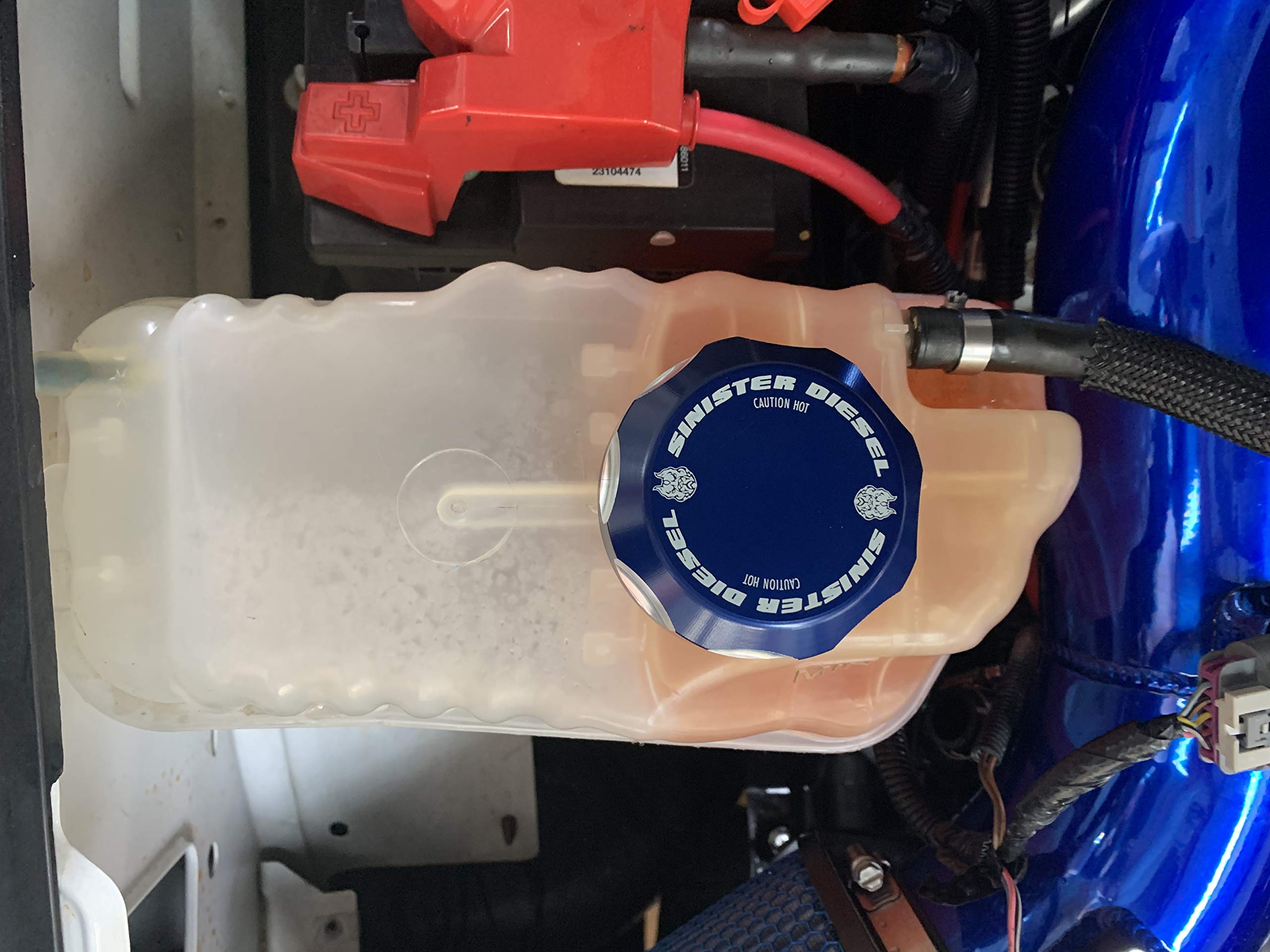 Coolant Reservoir (Degas) Cap Sinister Diesel for 2001-2016 GM Duramax 6.6L