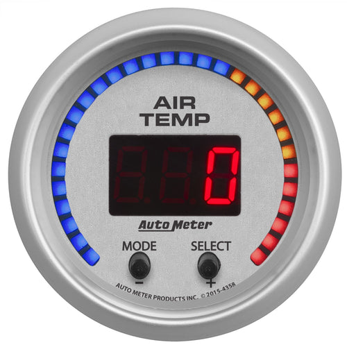 Gauge AUTO METER 4358 Air Temperature (Ultra-Lite Dual, 2 1/16", 0-300ºf, Digital, Ultra-Lite)