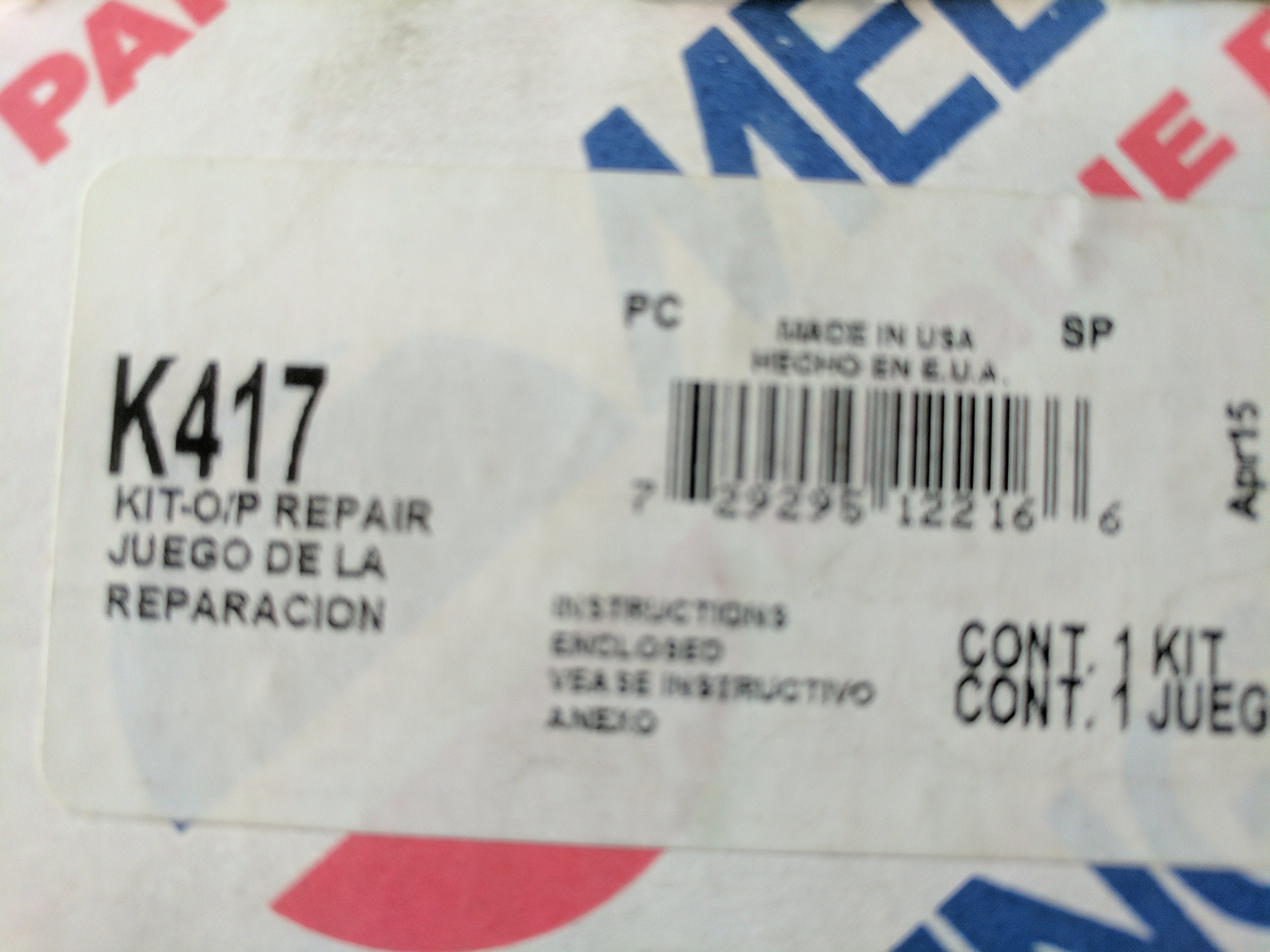 K417 Melling Oil Pump Repair Kit