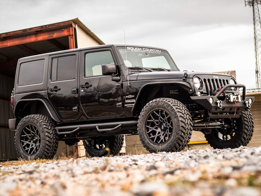 3.5" Rough Country V2 Lift Kit for 2007-2018 Jeep Wrangler JK 2-Door - 69370