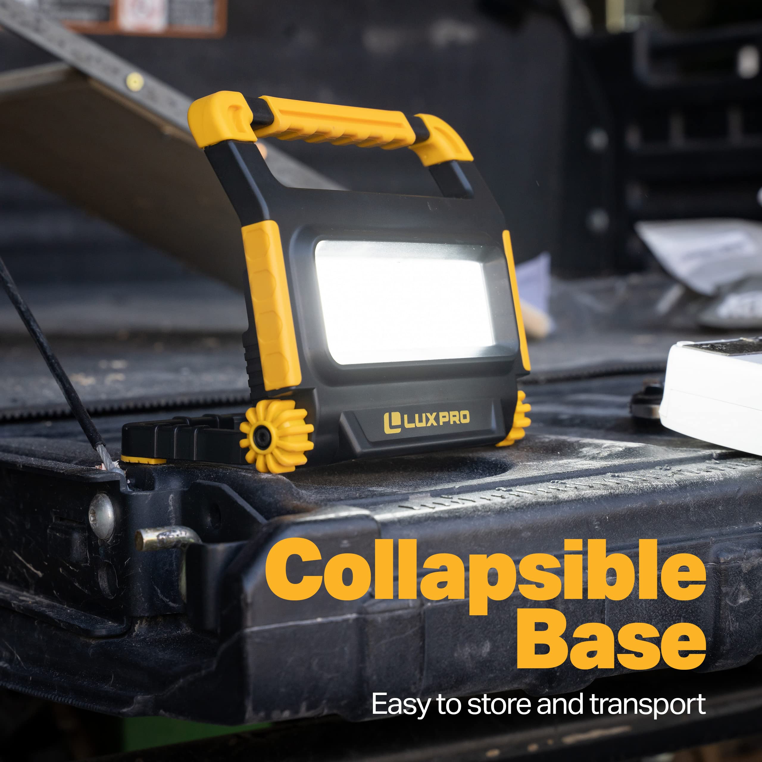 1400 Lumen LUXPRO Bright Rechargeable Work Light - Medium, 1400 Lumen