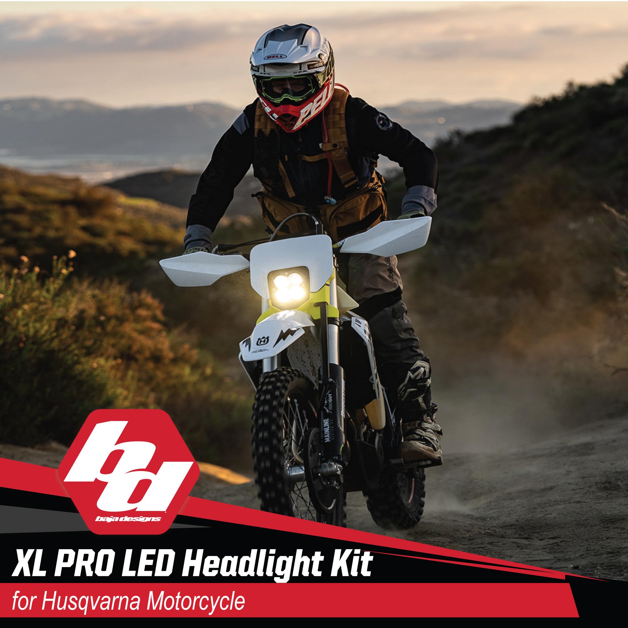 Baja Designs LED Headlight Kit XL Pro for Husqvarna Motorcycle FE-S, FE, FE-W, TE 2024