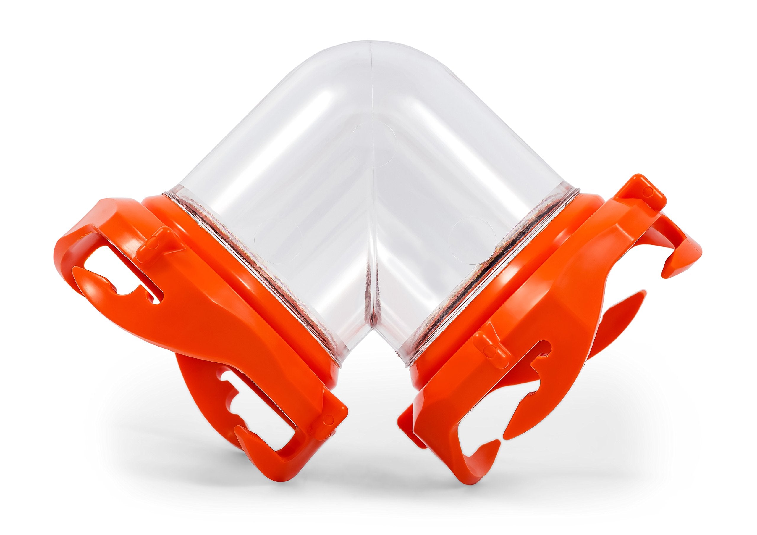 Camco 90-Degree Rhino RV Tote Tank Adapter - Features Clear Low-Profile Elbow & 4 Bayonet Prongs on Each End for Odor-Tight Locking Action - Crafted of Heavy-Duty Resin (39485)
