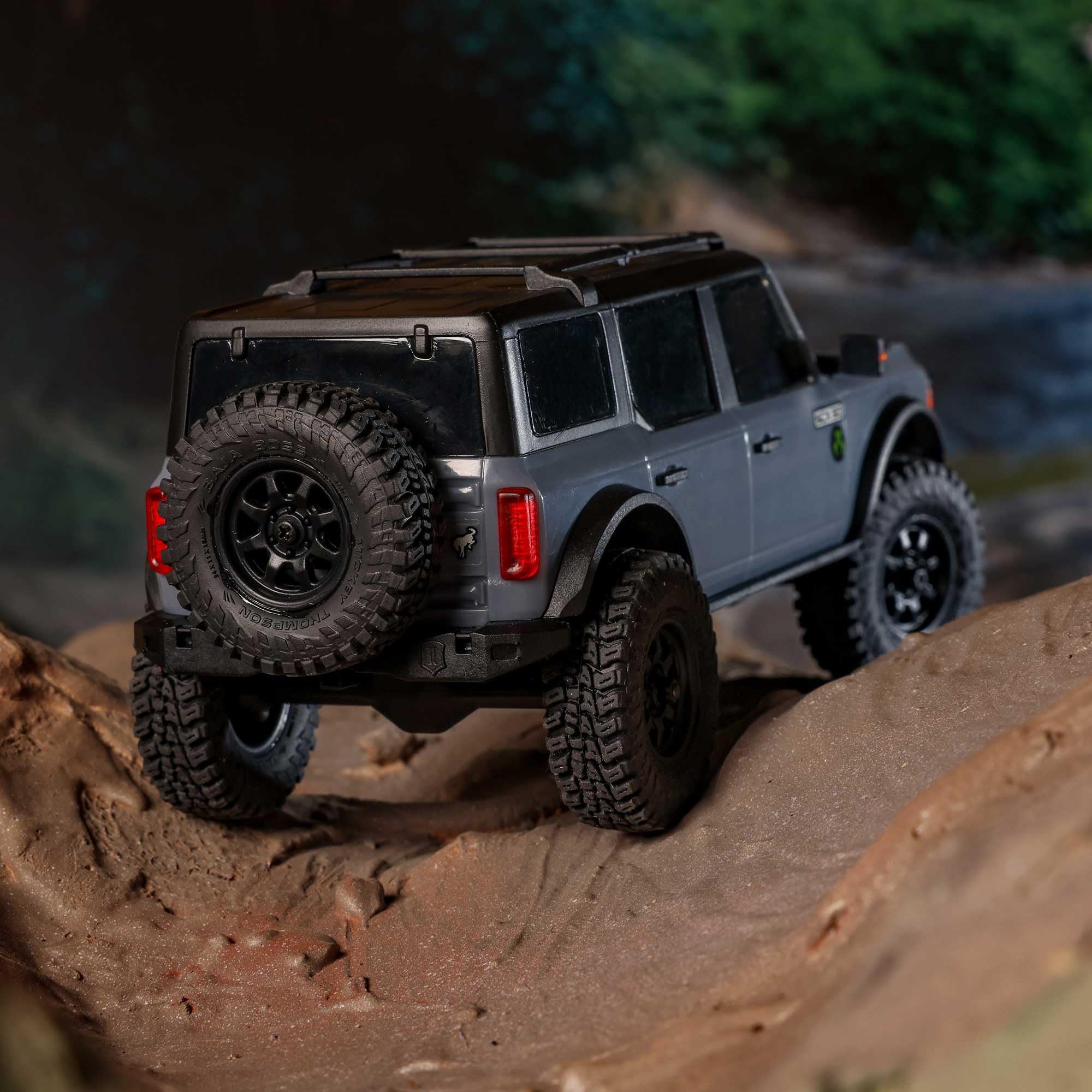 1/30 Axial SCX30 Ford Bronco 4X4 RTR Brushed Rock Crawler (Battery & Charger Included), Gray, AXI-2048T2
