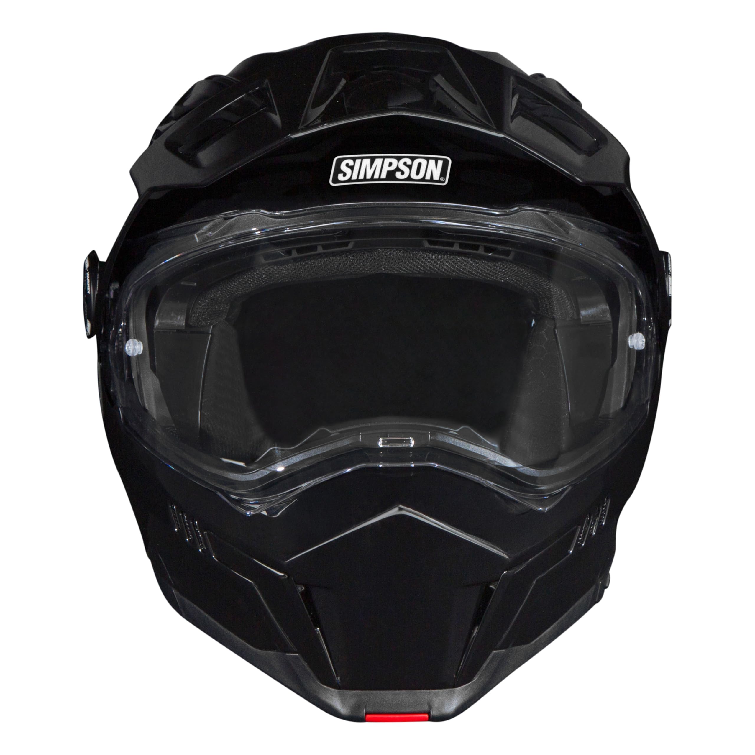 Simpson Motorcycle Helmet Journey Bandit - Black - Small | Off Road Dirt Bike UTV Motocross ATV | Modular Full-Face Flip Up | Clear Pinlock Anti-Fog Visor Shield | DOT ECE Certified (JB2SM)