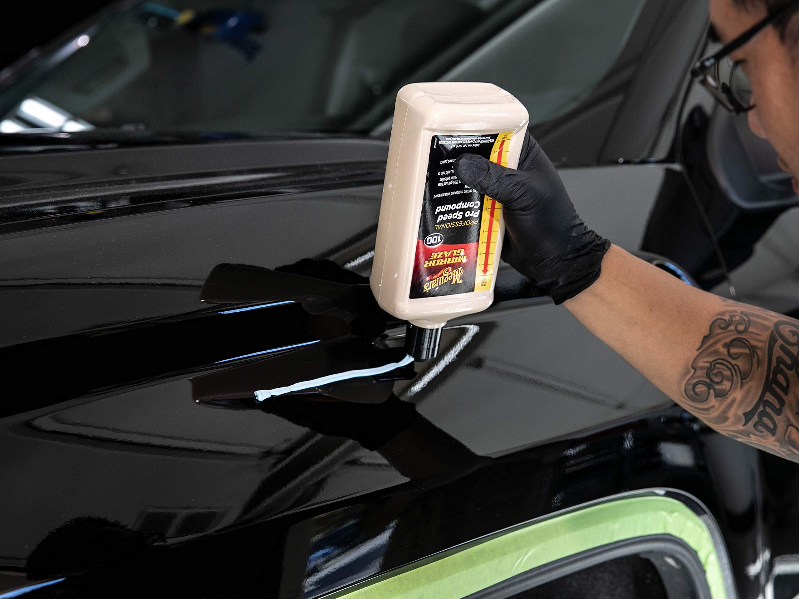 Pro Speed Compound Meguiar's M10032 - Fast-Cutting Compound for Heavy Scratch and Swirl Removal - Professional Car Polish - Compound That Removes up to 1200 Grit Sanding Marks, 32 Oz