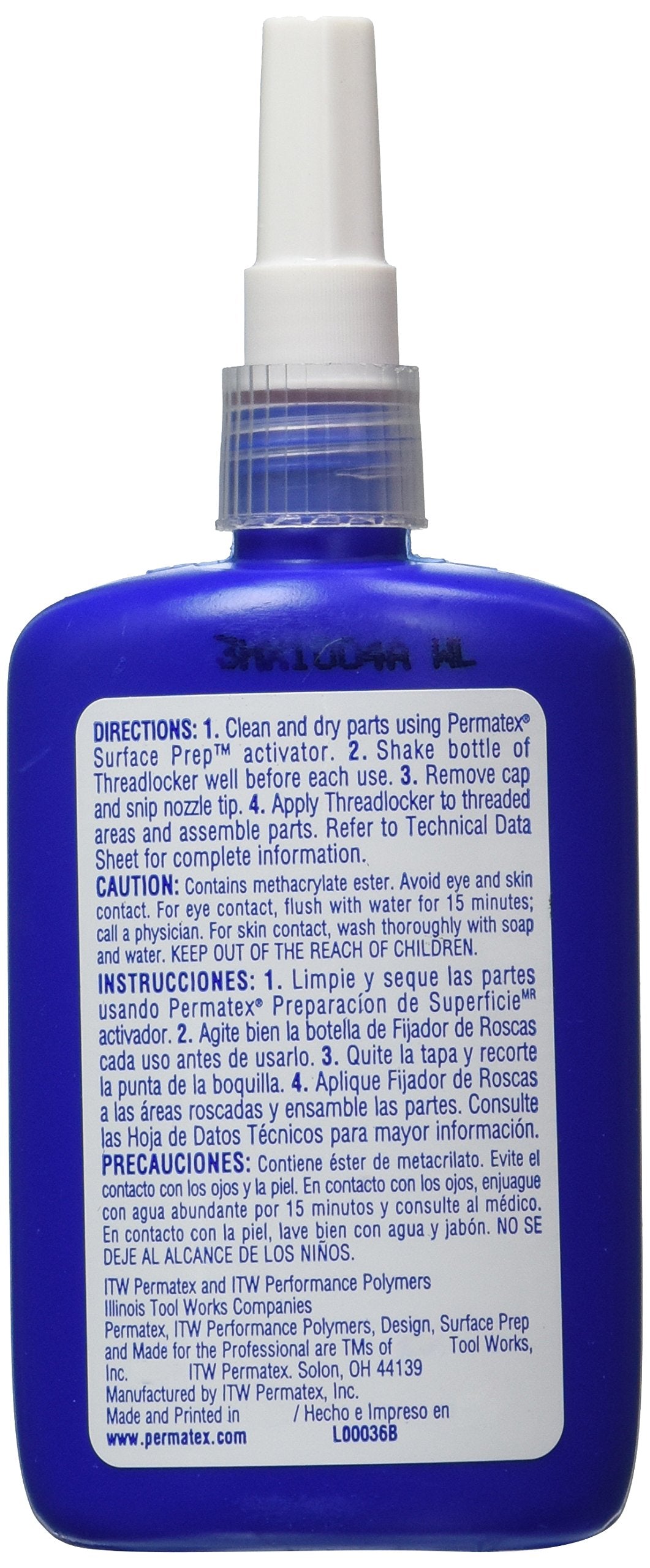 27740 Permatex Large Diameter Threadlocker Red, 36 ml