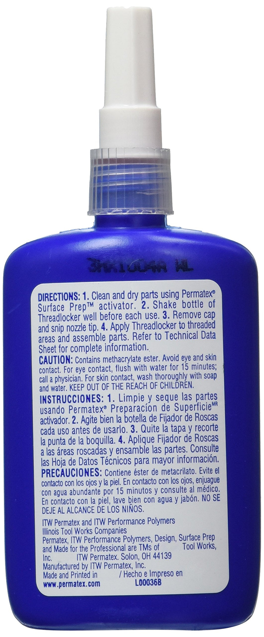 27740 Permatex Large Diameter Threadlocker Red, 36 ml