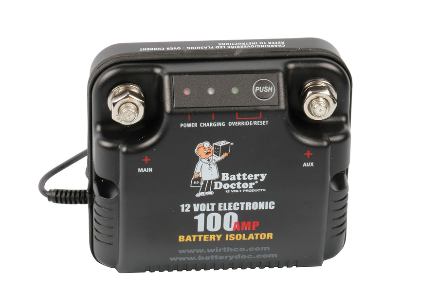 Battery Doctor WirthCo 20090 75 Amp/100 Amp Battery Isolator , Black