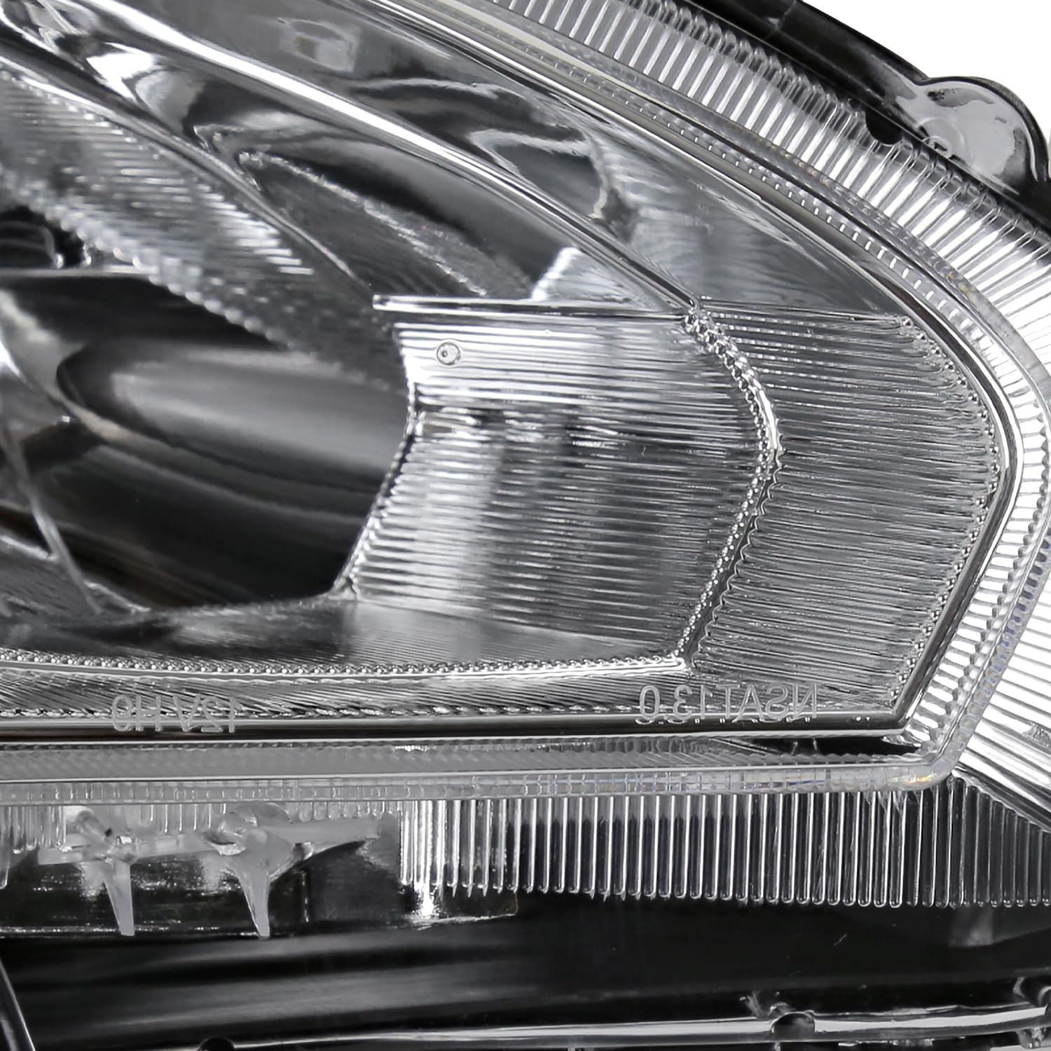 Right Passenger Side SPEC-D TUNING Chrome Projector Headlight Compatible with 2013-2015 Nissan Altima Sedan, Headlamp Assembly