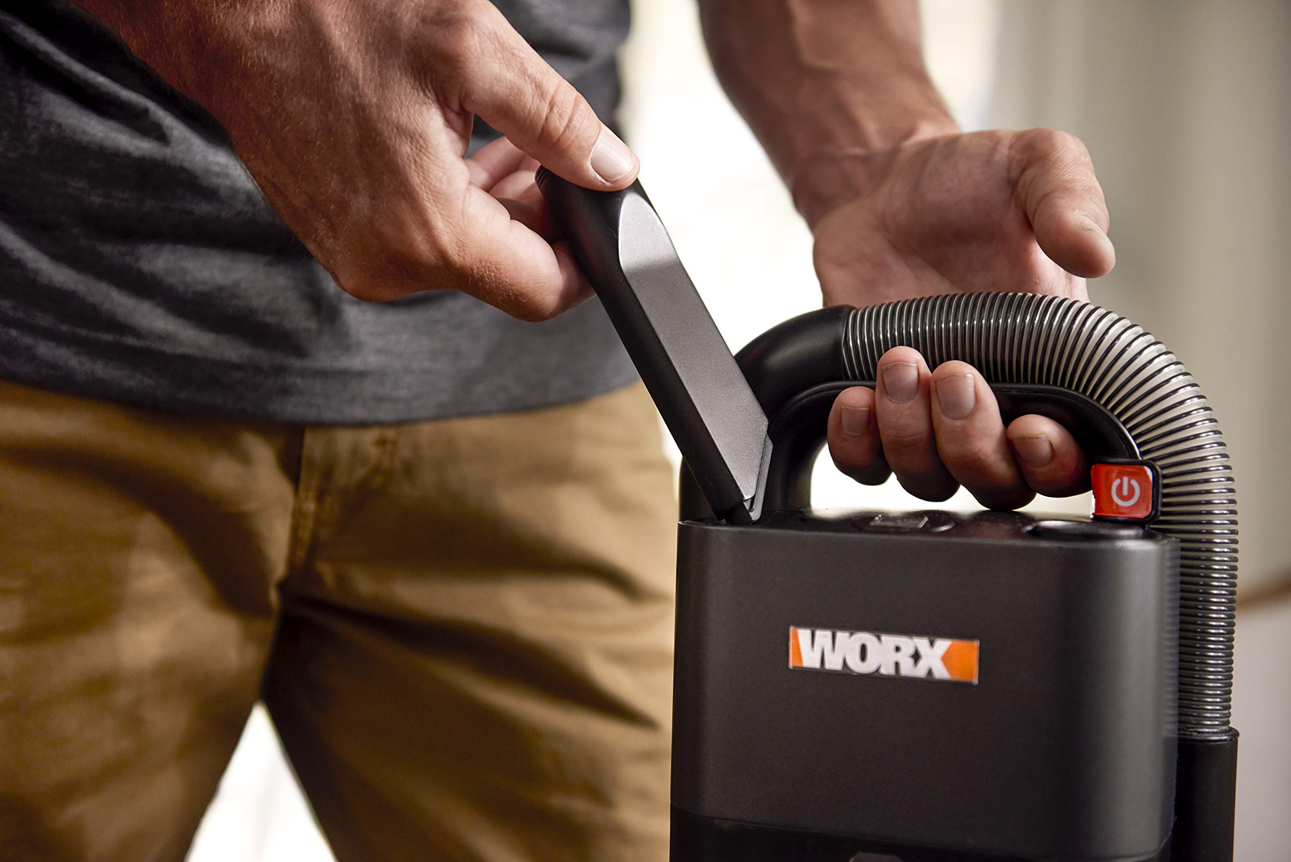 WORX 20V Power Share Cordless Cube Vac WX030L.9 Compact Vacuum, Bare Tool Only, No Battery, Black