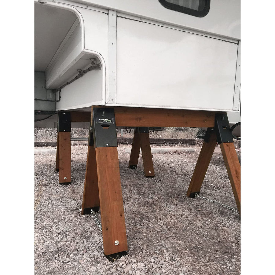 Torklift A7010 Storage Packer Camper Stabilizer Structural Support Base for Camper Frame & Jacks w/ 6,000 Pound Capacity (Brackets Only)
