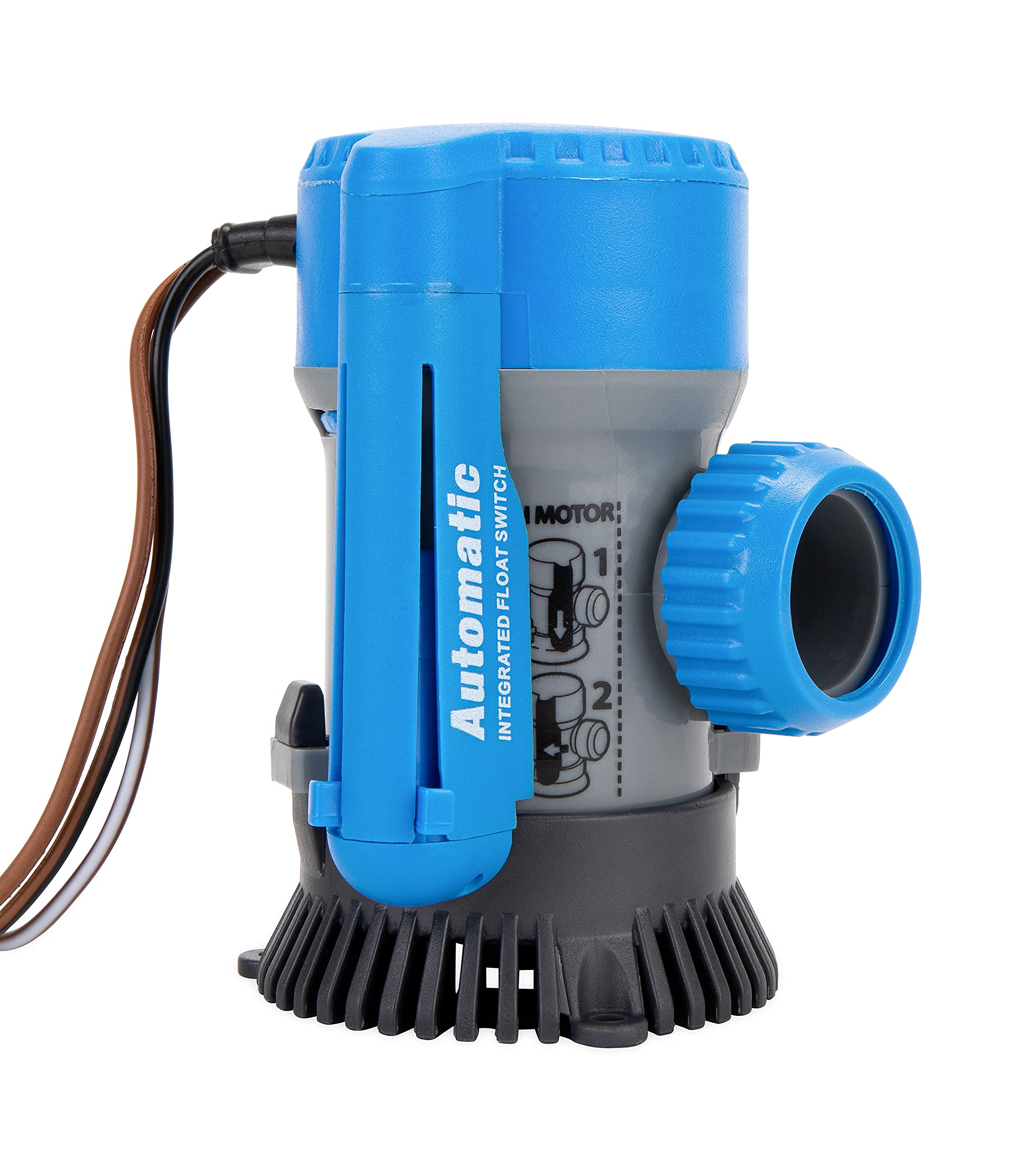 Automatic Bilge Pump TRAC-Outdoor Products, 800/1100 GPH, 3/4" & 1-1/8" Outlet - Designed for Easy Installation and Retrofitting - Ideal for All Watercraft (69311) (3004.7234)