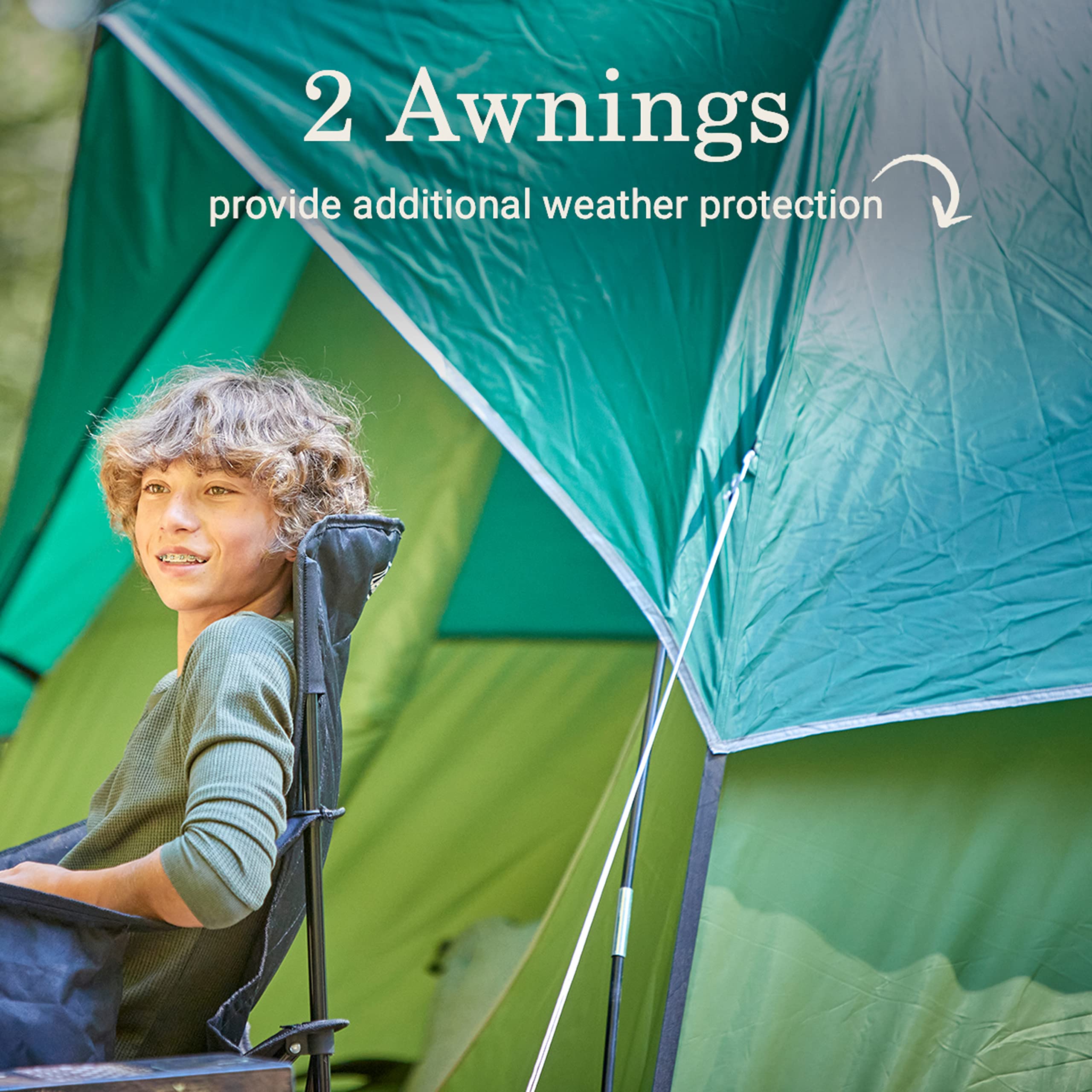 Coleman Camping Tent Sundome with Rainfly, 2/3/4/6 Person Sets Up in 10 Mins, Weatherproof Shelter for Camping, Festivals, Backyard, Sleepovers, & More