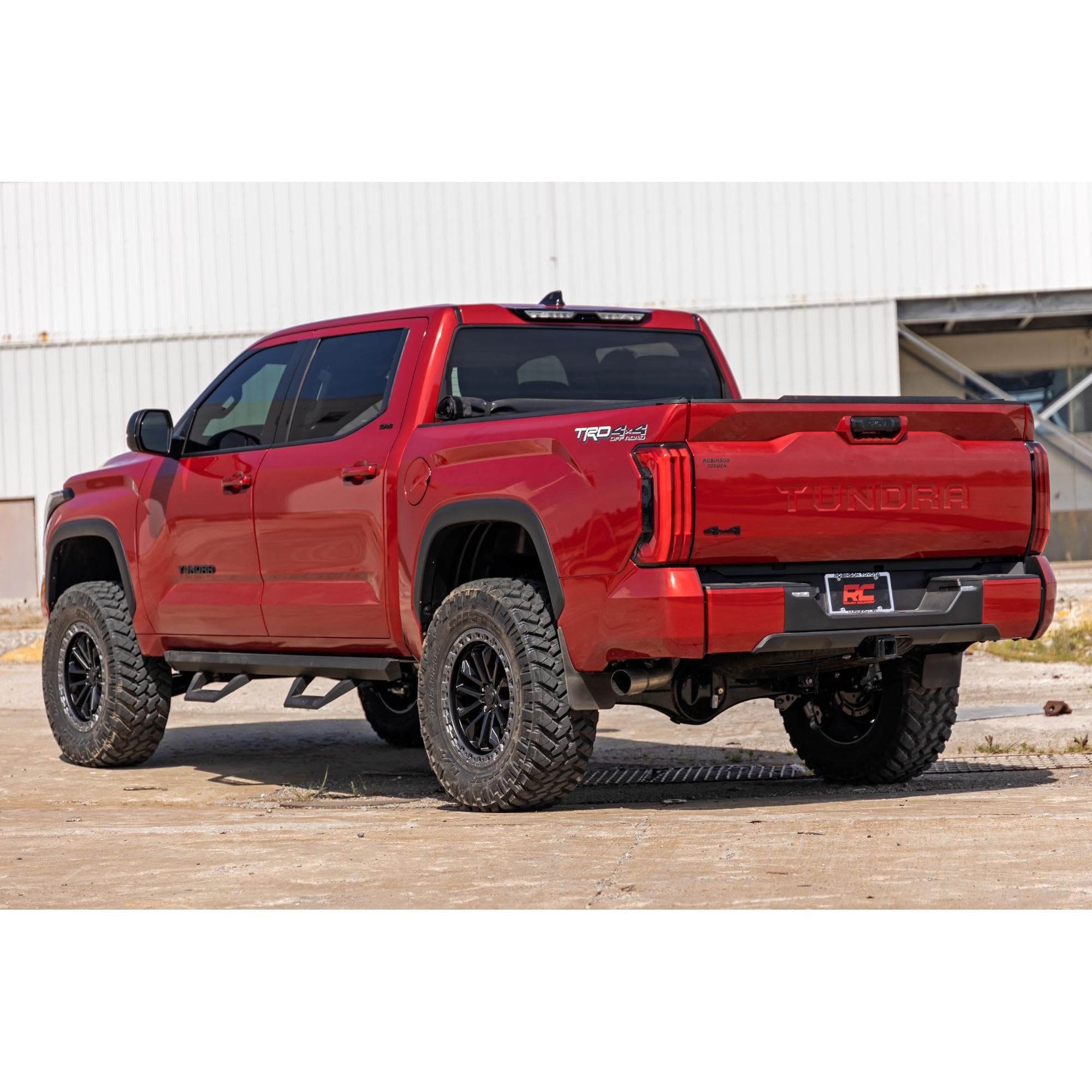 6 Inch Lift Kit Rough Country for Toyota Tundra (w/Auto Adjusting Headlights) (2022-2024) - Includes Strut Spacers & Shock Relocation Brackets