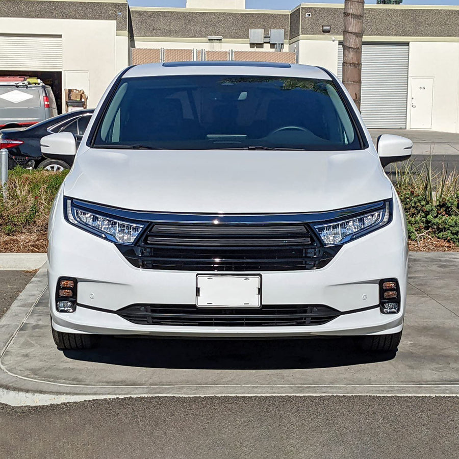 Clear LED Driving Fog Lights Spec-D Tuning + Switch + Bezel Compatible with 2021-2023 Honda Odyssey, Left + Right Pair Fog Lamp Assembly