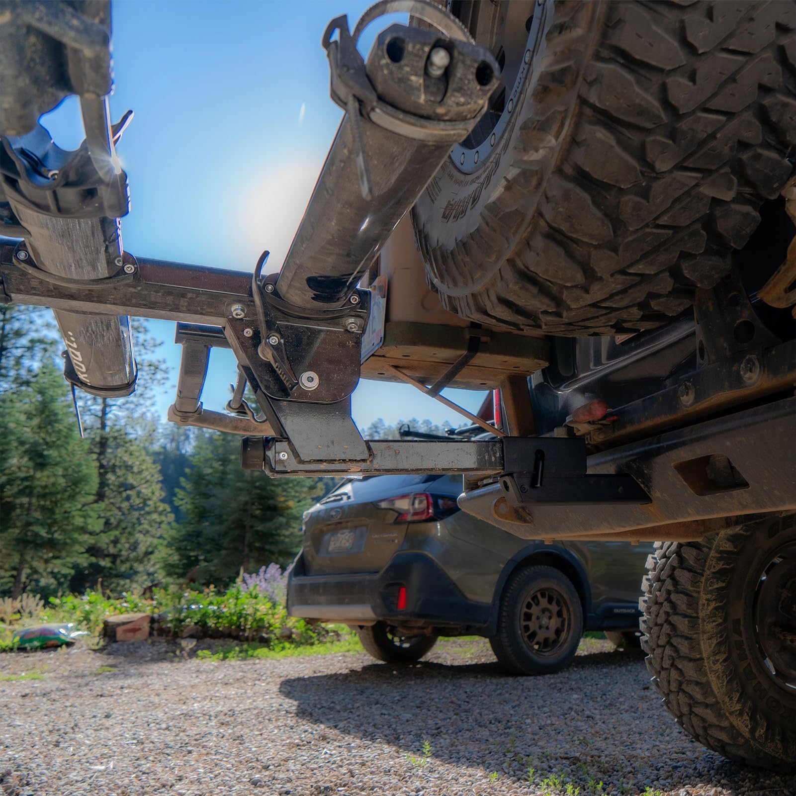 Hi-Lo Pro KUAT Hitch Extension | Durable Car Vehicle Hitch Bike Hauling Rack 7" & 10" Extension with 2 1/8" Vertical Drop & Rise Functionality, Compatible with 2" Receivers, 250lb Max Carry Weight