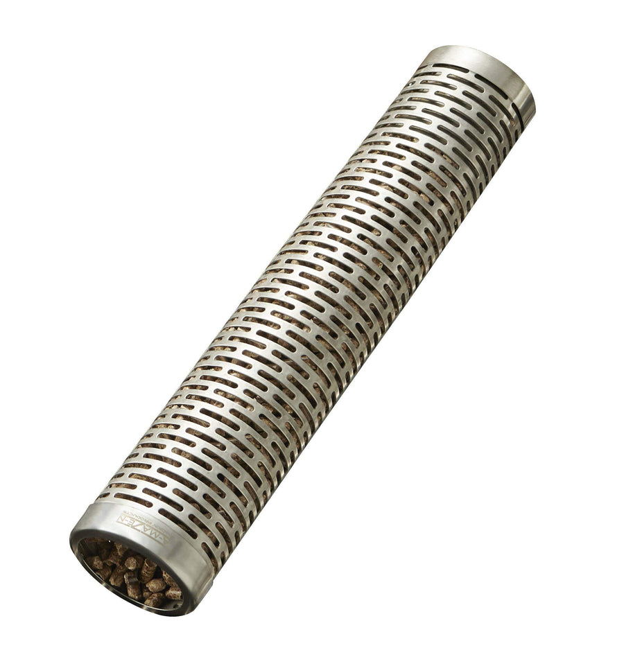 Oval A-MAZE-N AMNTS12 Pellet Tube Smoker, Hot or Cold Smoking, 12 Inch, Stainless