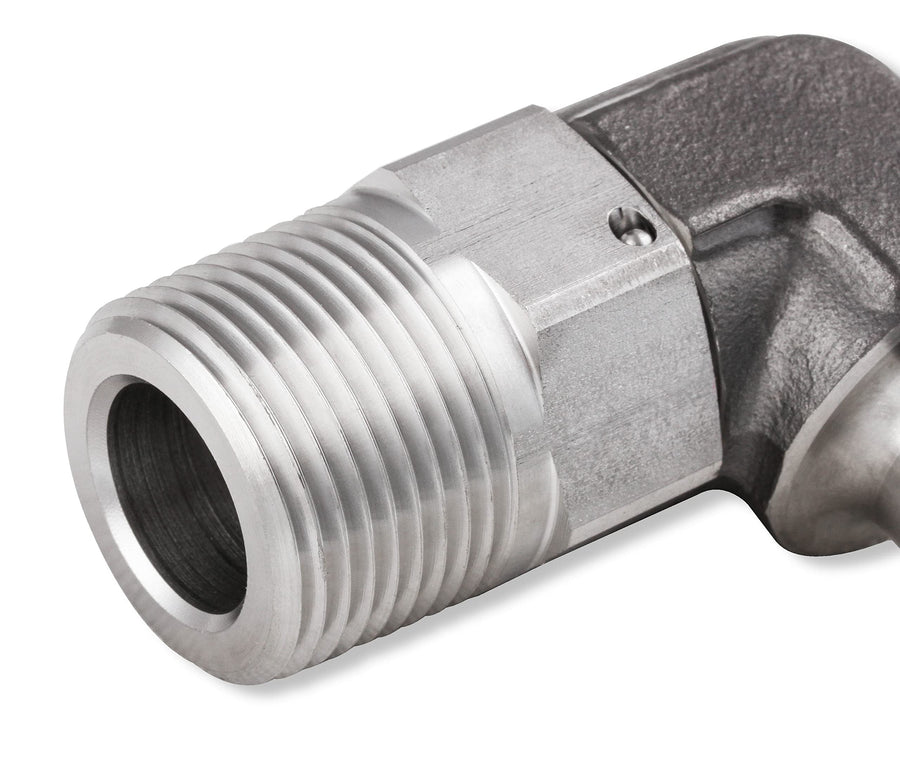 90 Degree Earl's 5/8 in. Hose to 3/4 in. NPT Male Elbow with Swivel SS988409ERL