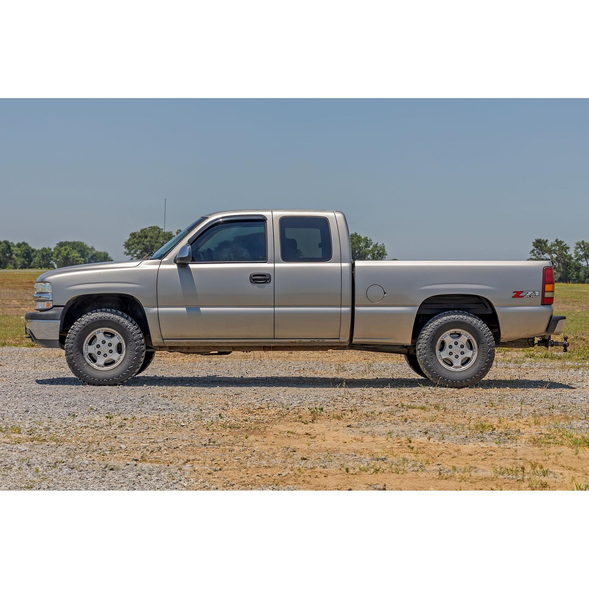 Rear Wheel Well Liners Rough Country for Chevy Silverado/GMC Sierra 1500 2WD/4WD (1999-2006 & Classic) - Heavy-Duty Rear Fender Liners for Mud & Debris Protection, Made in USA