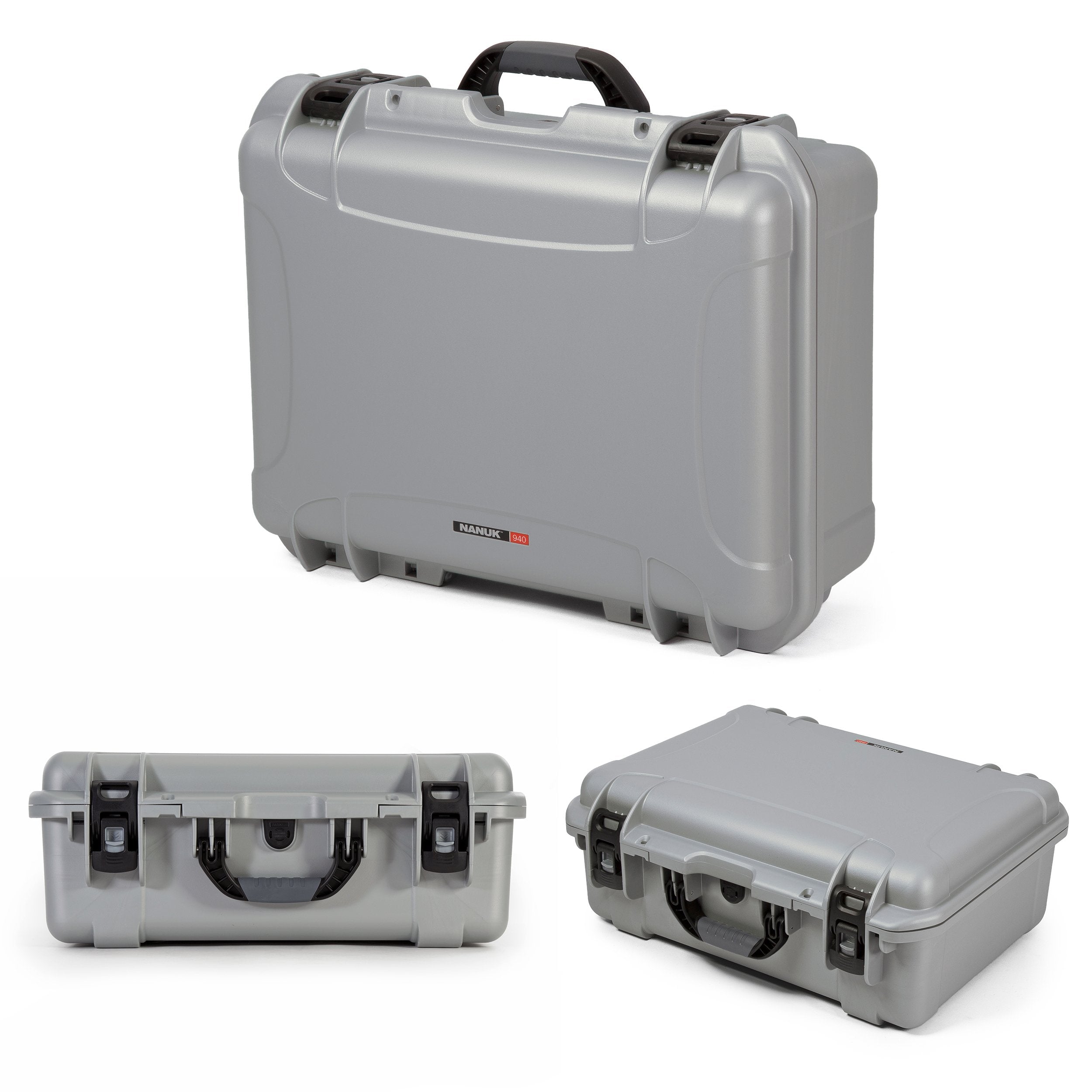 Waterproof Nanuk Hard Case with Foam Insert - Silver, 940-1005