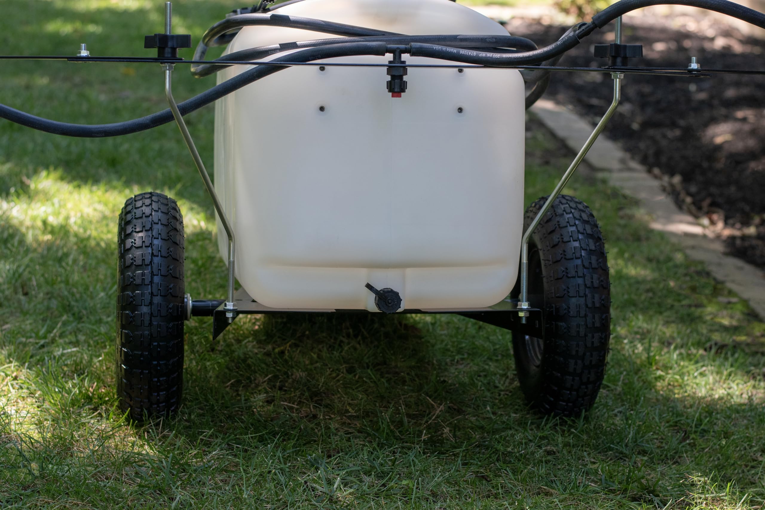 Tow-Behind Agri-Fab 45-0616 Sprayer with Boom and Spray Wand 25 - Gallon Capacity, 1.6 GPM, 100 PSI Pump