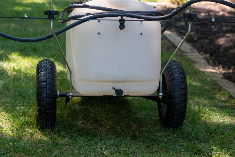 Tow-Behind Agri-Fab 45-0616 Sprayer with Boom and Spray Wand 25 - Gallon Capacity, 1.6 GPM, 100 PSI Pump