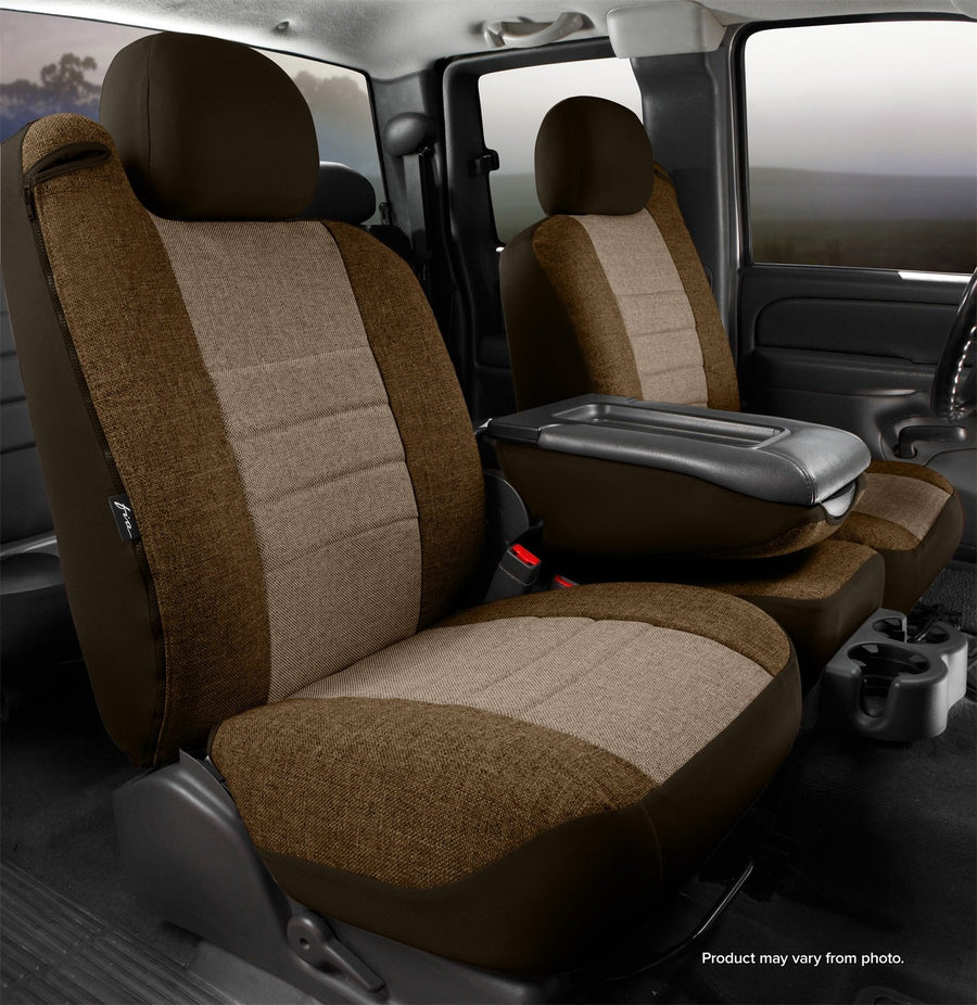 Fia Custom Fit OE39-5 Front Seat Cover Split Seat 40/20/40 - Tweed, (Taupe)