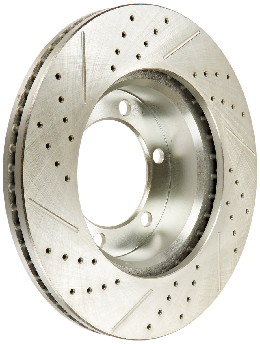 Power Stop Front JBR935XPR Evolution Drilled & Slotted Rotor Pair For Toyota Sequoia 2001-2007, Toyota Tundra 2000-2006 [Model Specific]
