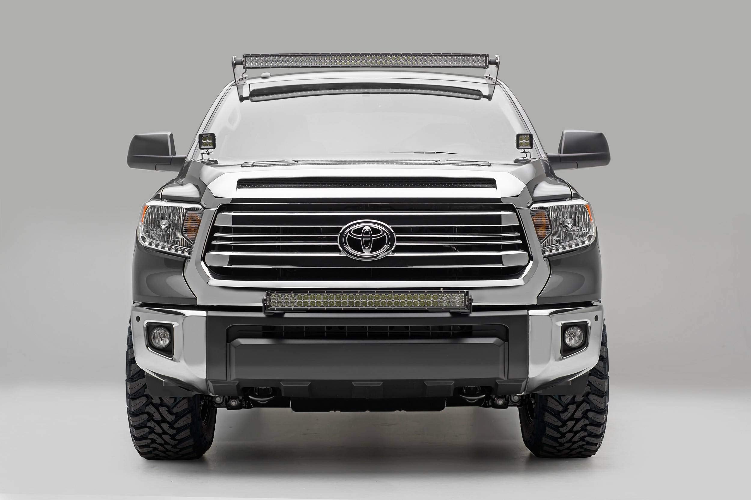 ZROADZ Black Hood Hinges A-Pillar LED Mount 2014-2016 TOYOTA TUNDRA Z369641