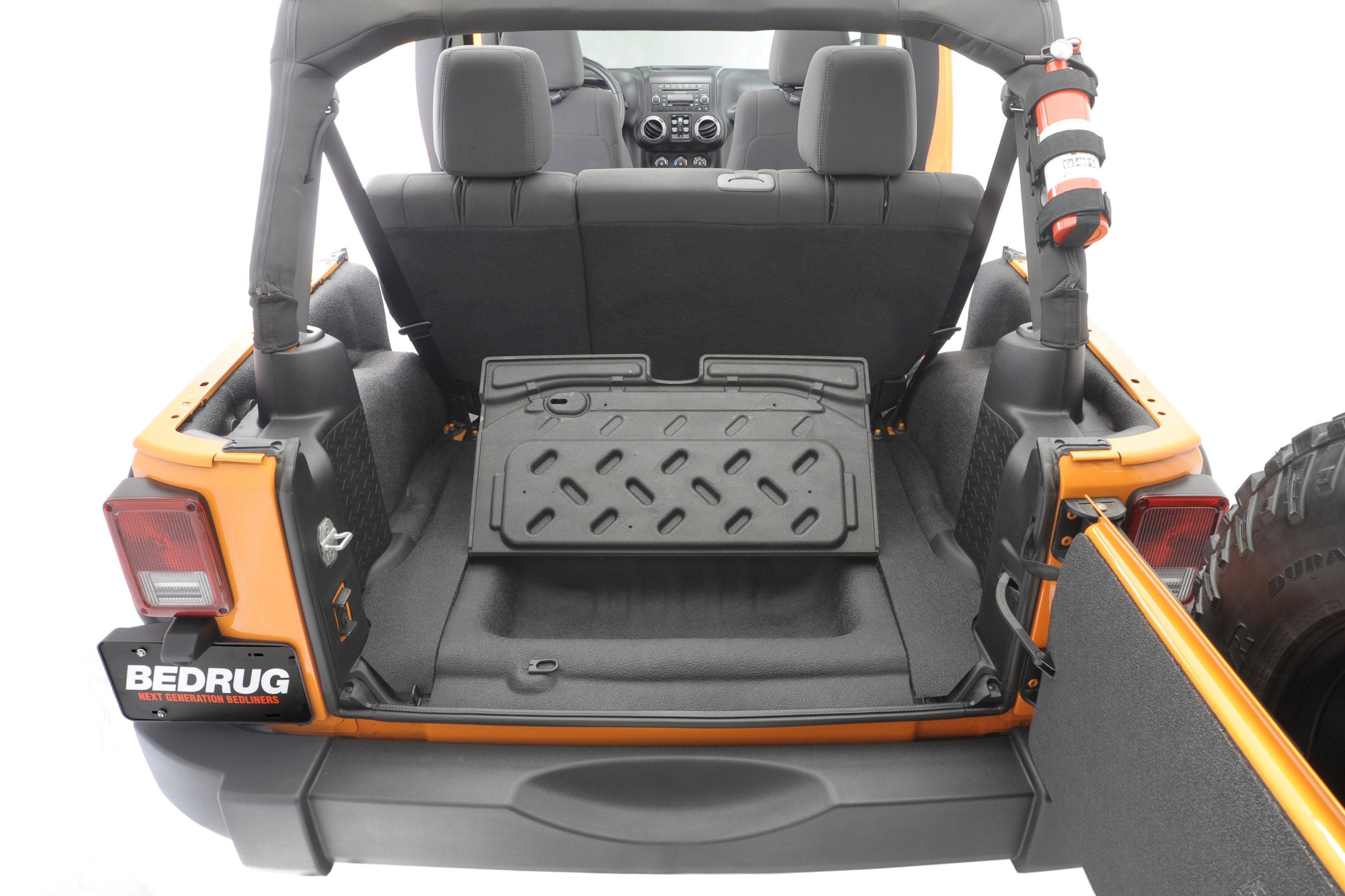 Jeep Bedtred - Bedrug | 2007 - 2010 Jeep Wrangler JK 2 Door, Cargo Liner w/ Tailgate & Tub Liner | Grey - 5 pc. | BTJK07R2