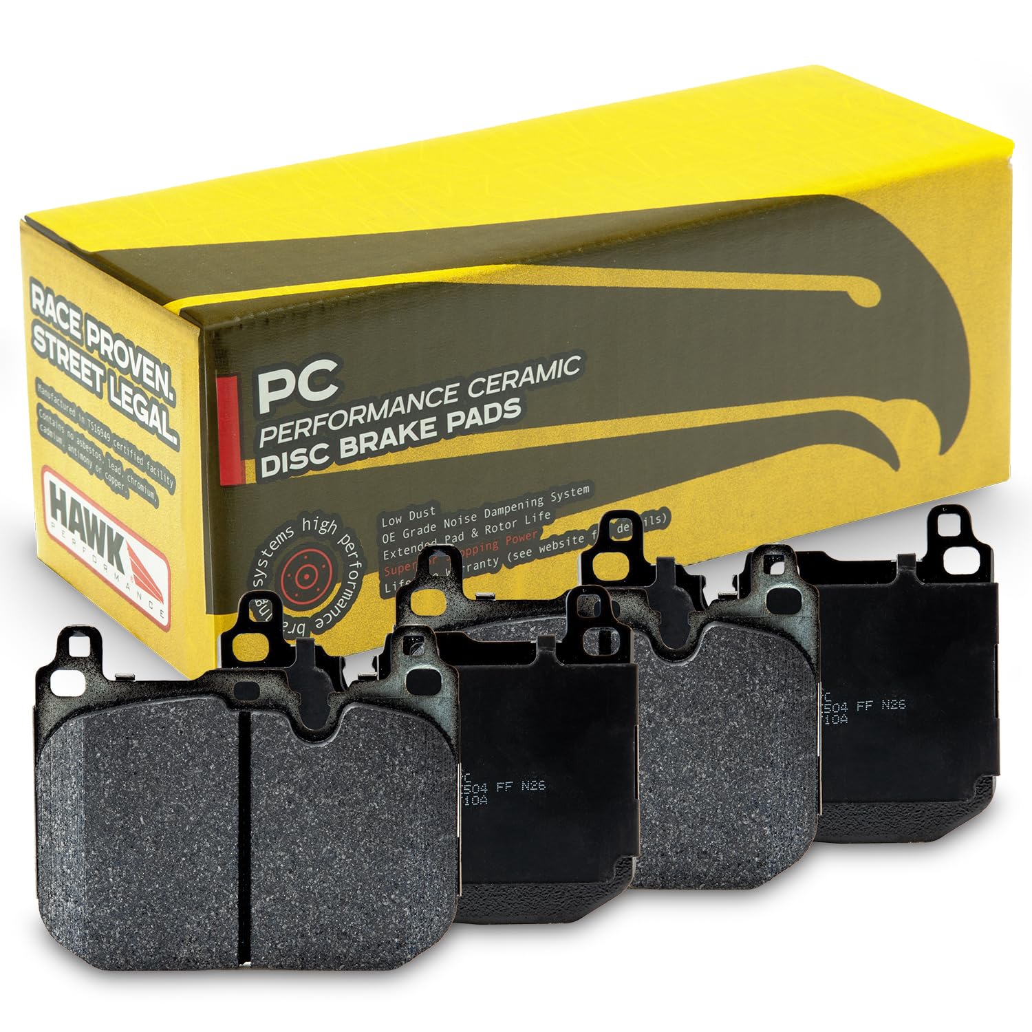 Performance Hawk HB765Z.664 Ceramic Street Brake Pads
