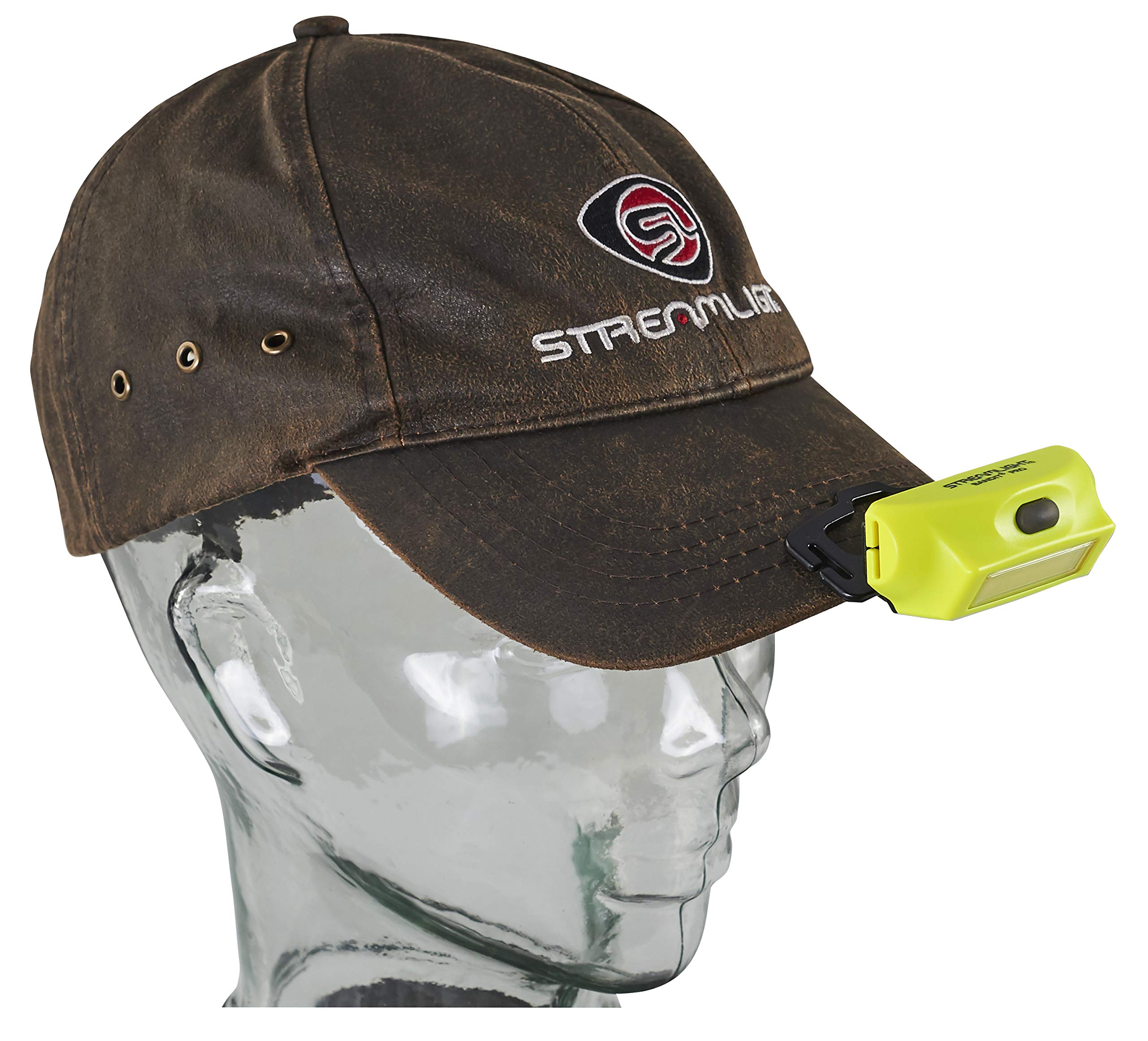 Bandit Pro Streamlight 61710 180-Lumen USB Rechargeable LED Headlamp with Elastic Head Strap, Visor Clip, and USB Cable, Yellow