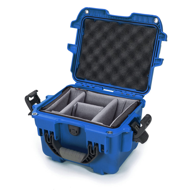 Blue Nanuk 908 Waterproof Hard Case with Padded Divider