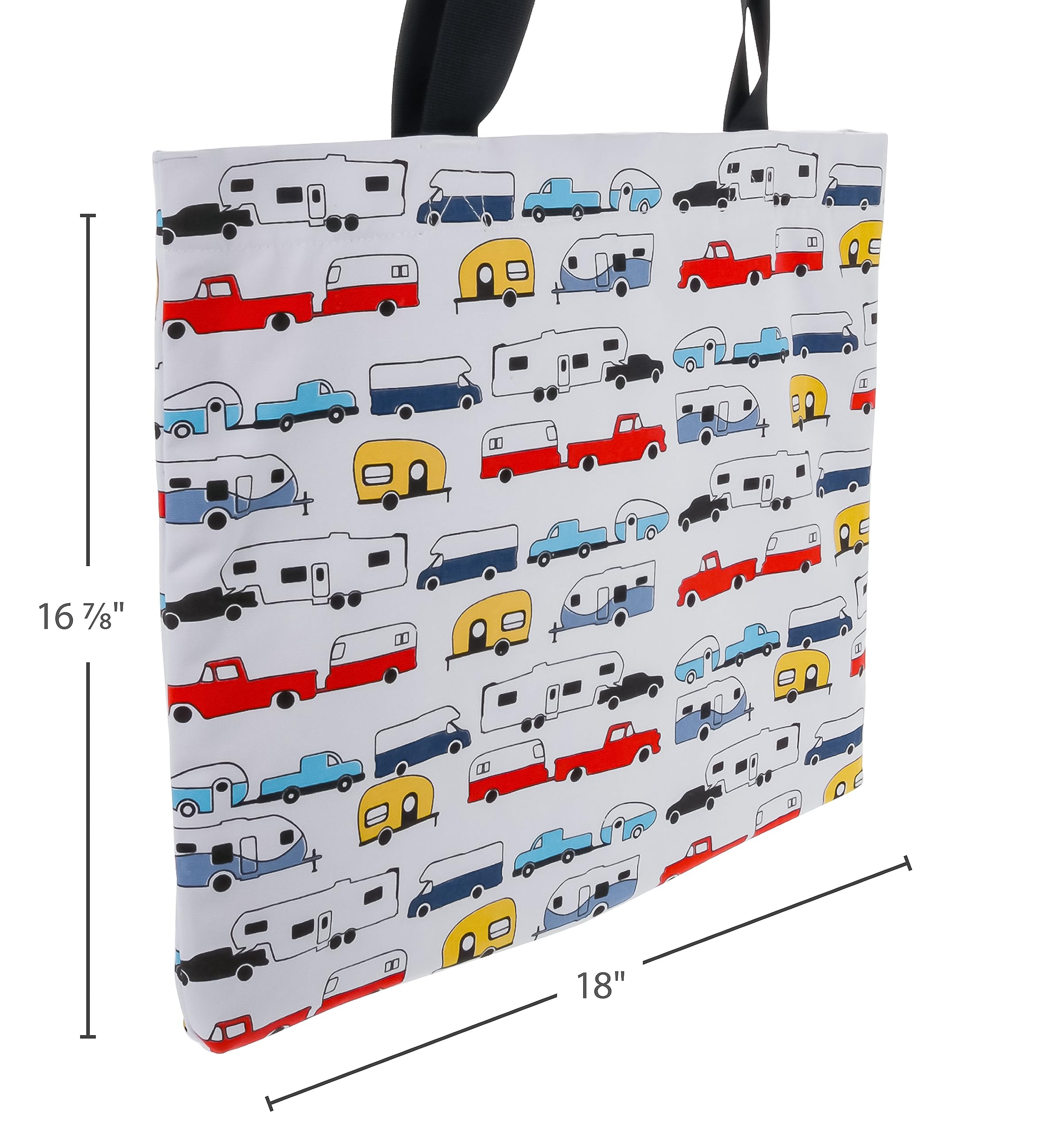 Camco Canvas Tote Life is Better at The Campsite Magnetic Closure