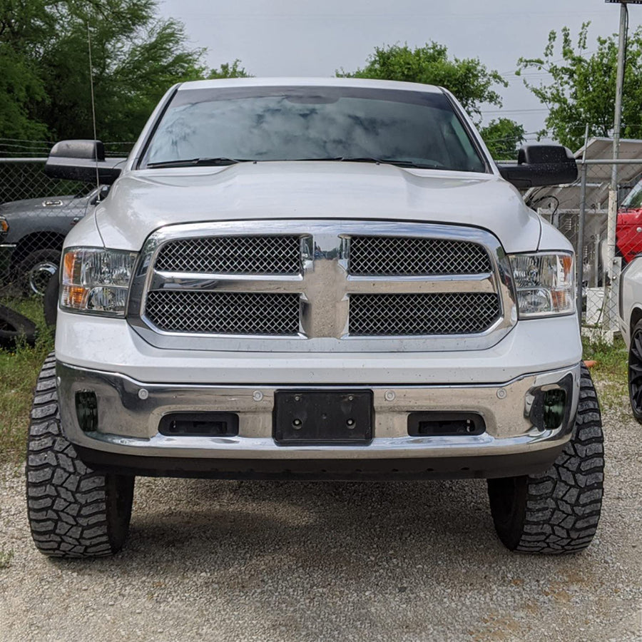Spec-D Tuning Fog Lights Smoke Lens + HB4(9006) Bulbs + Switch Included Compatible with Dodge Ram 1500 Pickup 2013-2018 L+R Pair Assembly