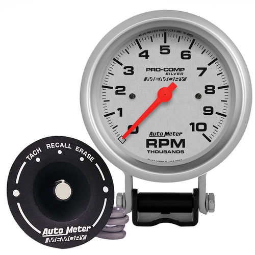 Auto Meter Pro-Comp 6604 Silver Electric Tachometer,3.750 in.