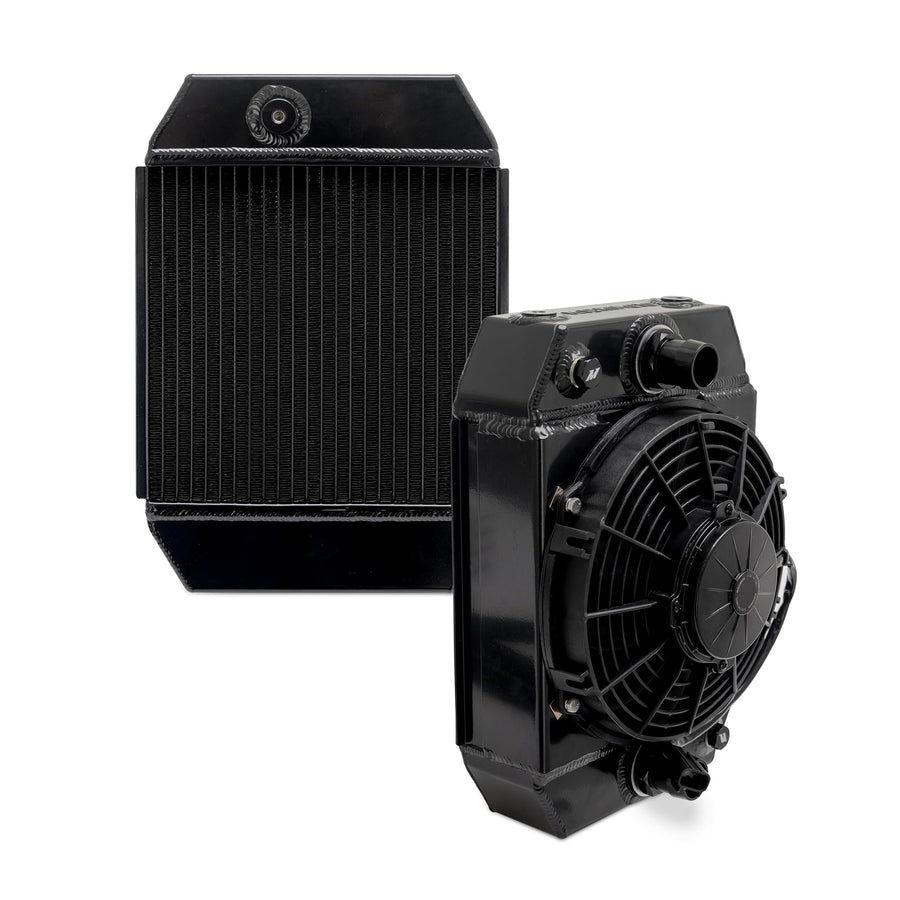 Mishimoto Drag Race Performance Aluminum Radiator, Universal 9", MMRAD-UNI-DRGBK Black