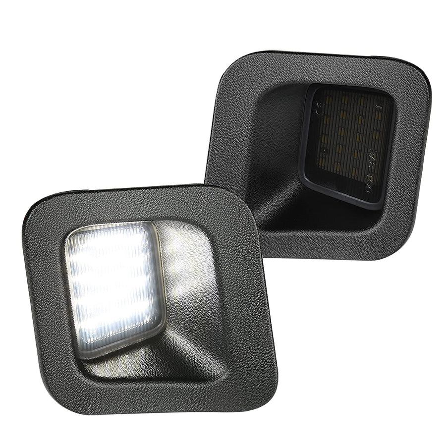 Smoke Spec-D Tuning Rear Bumper License Plate Lights Compatible with Dodge Ram 1500 2500 3500 2003-2018