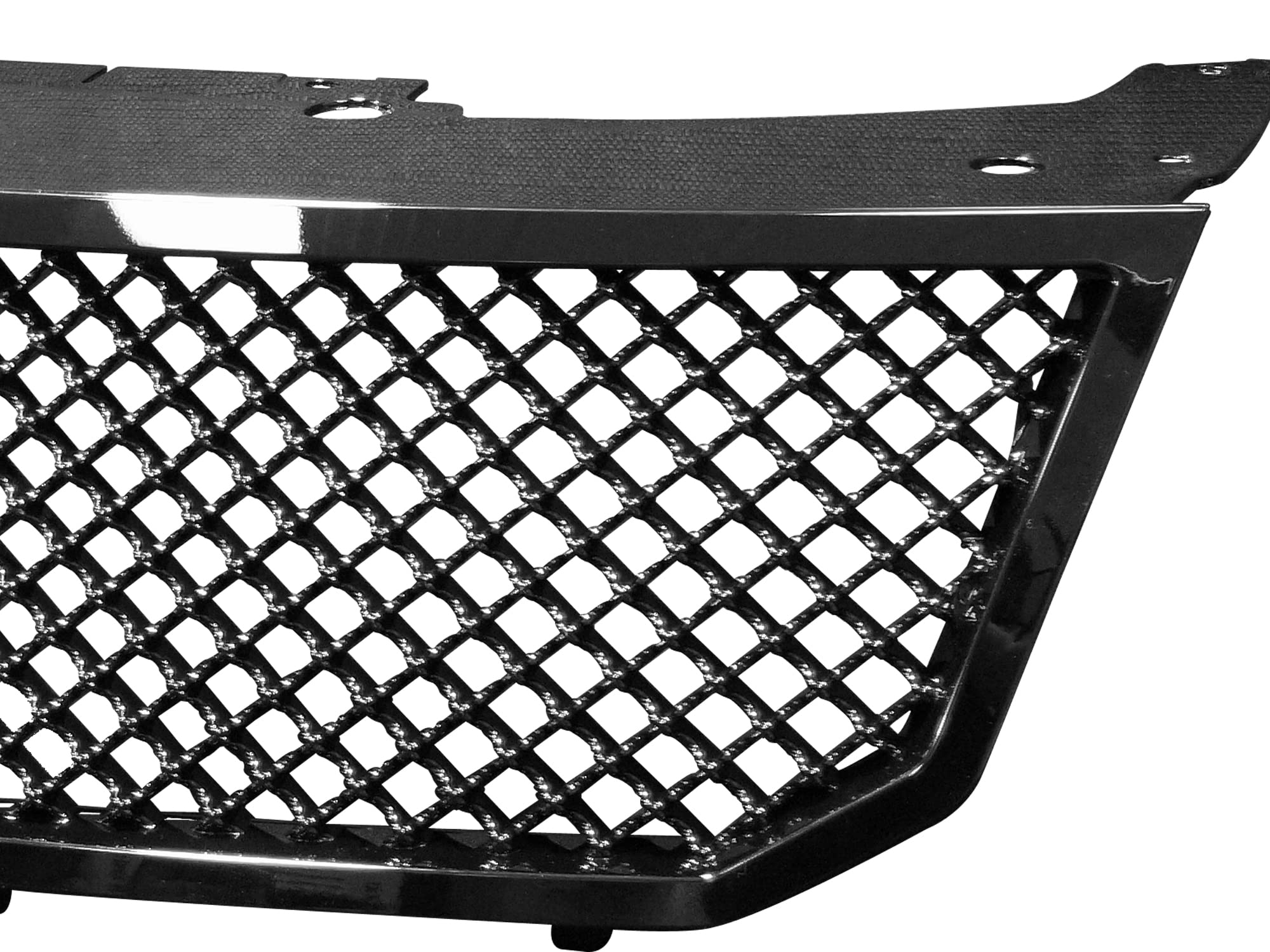 7165632 Armordillo USA Mesh Front Hood Grille - Gloss Black Fits 2008-2009 Dodge Avenger
