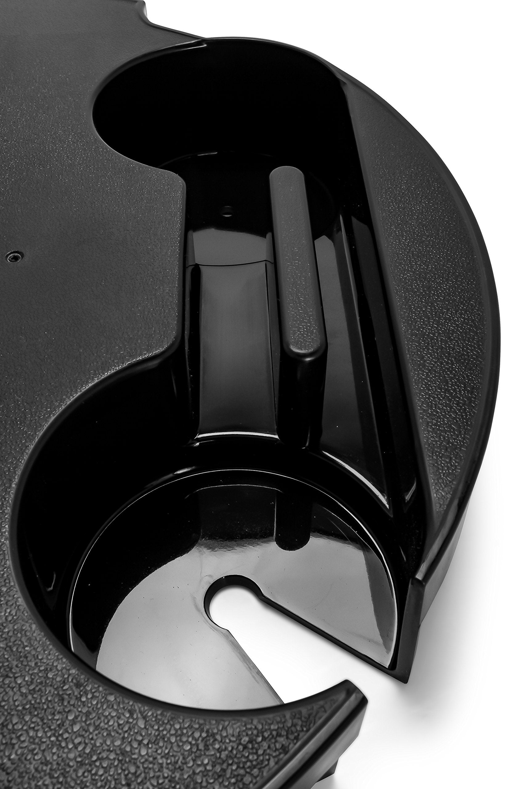 Zero Gravity Chair Tray Camco - Features 2 Cup Holders & Built-in Hook for Bags - Textured Non-Slip Surface & Drainage Holes in Cup Holders (51834)