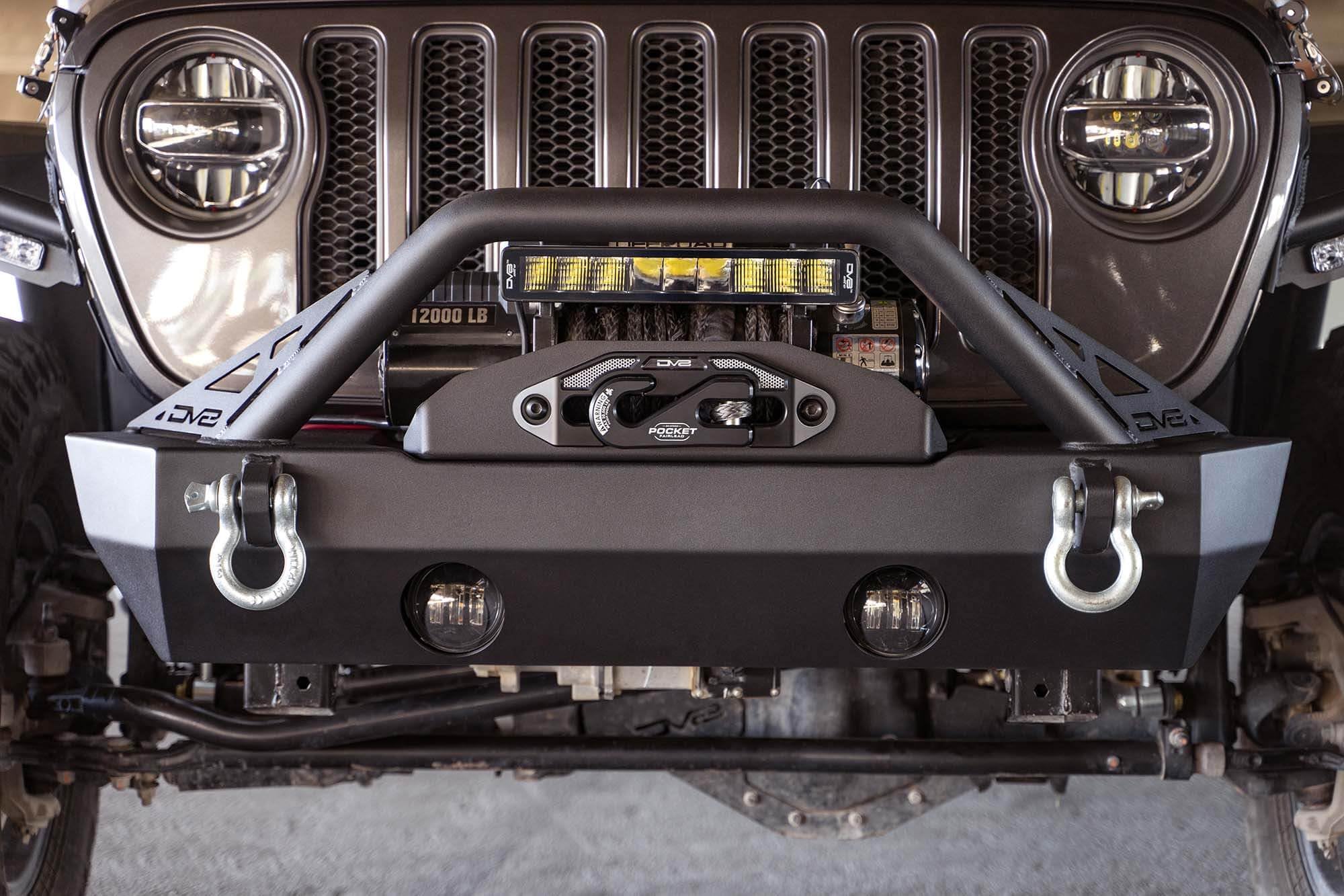 FS-15 Series DV8 Offroad Front Bumper for 2007-2025 Jeep Wrangler JK/JL & Gladiator JT | Updated Design of our Iconic DV8 FS-15 | Fits Most 12k lb Winches | Works Great with our Sway Bar Skid Plate