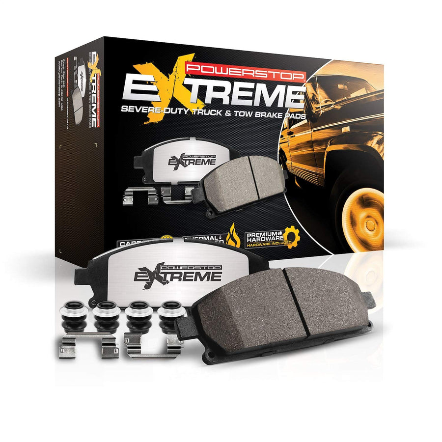 Power Stop Z36 Truck & Tow Front Z36 Carbon Fiber-Ceramic Brake Pads with Hardware